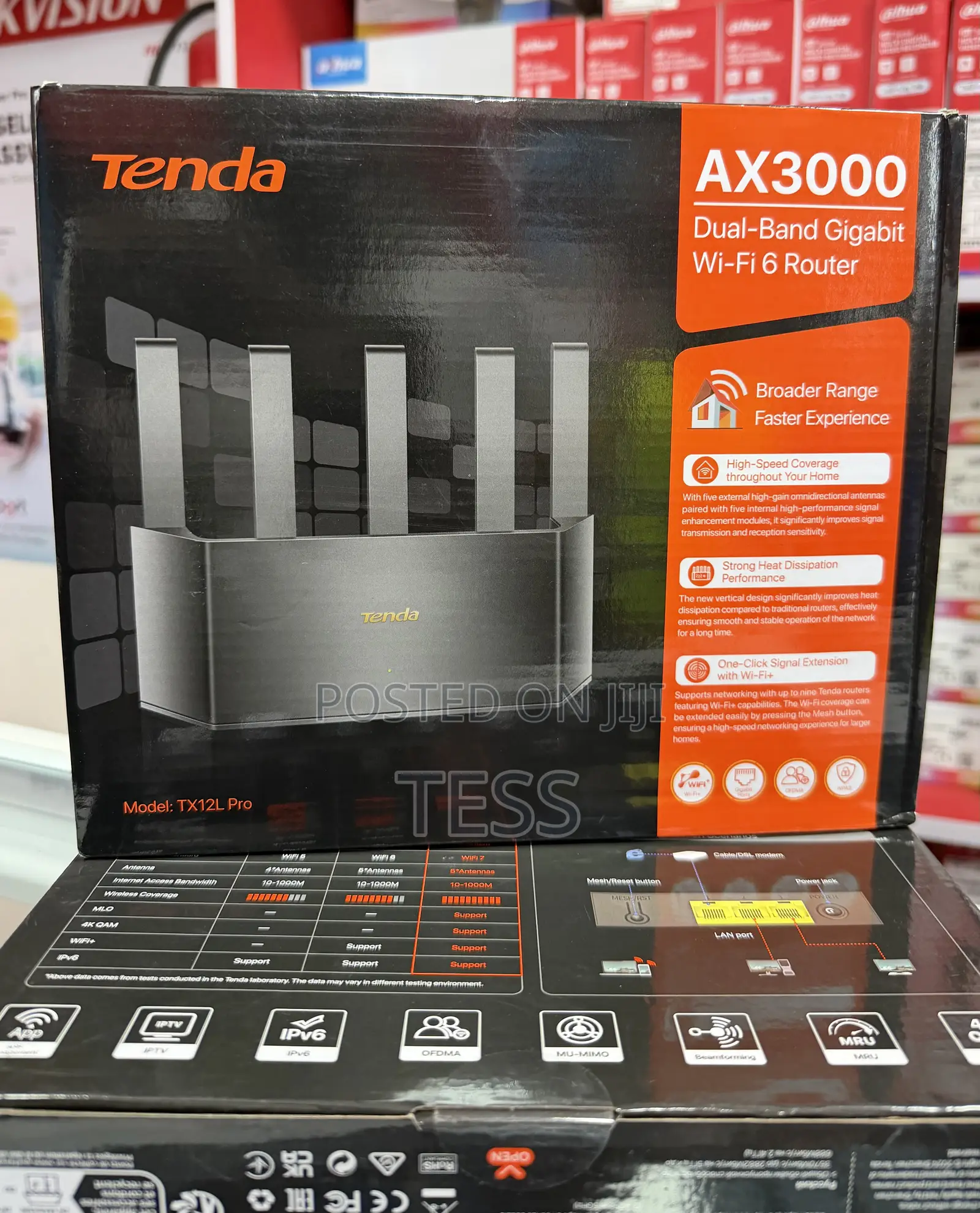 Tenda TX12L Pro AX3000 Dual-Band Gigabit Wi-Fi 6 Router