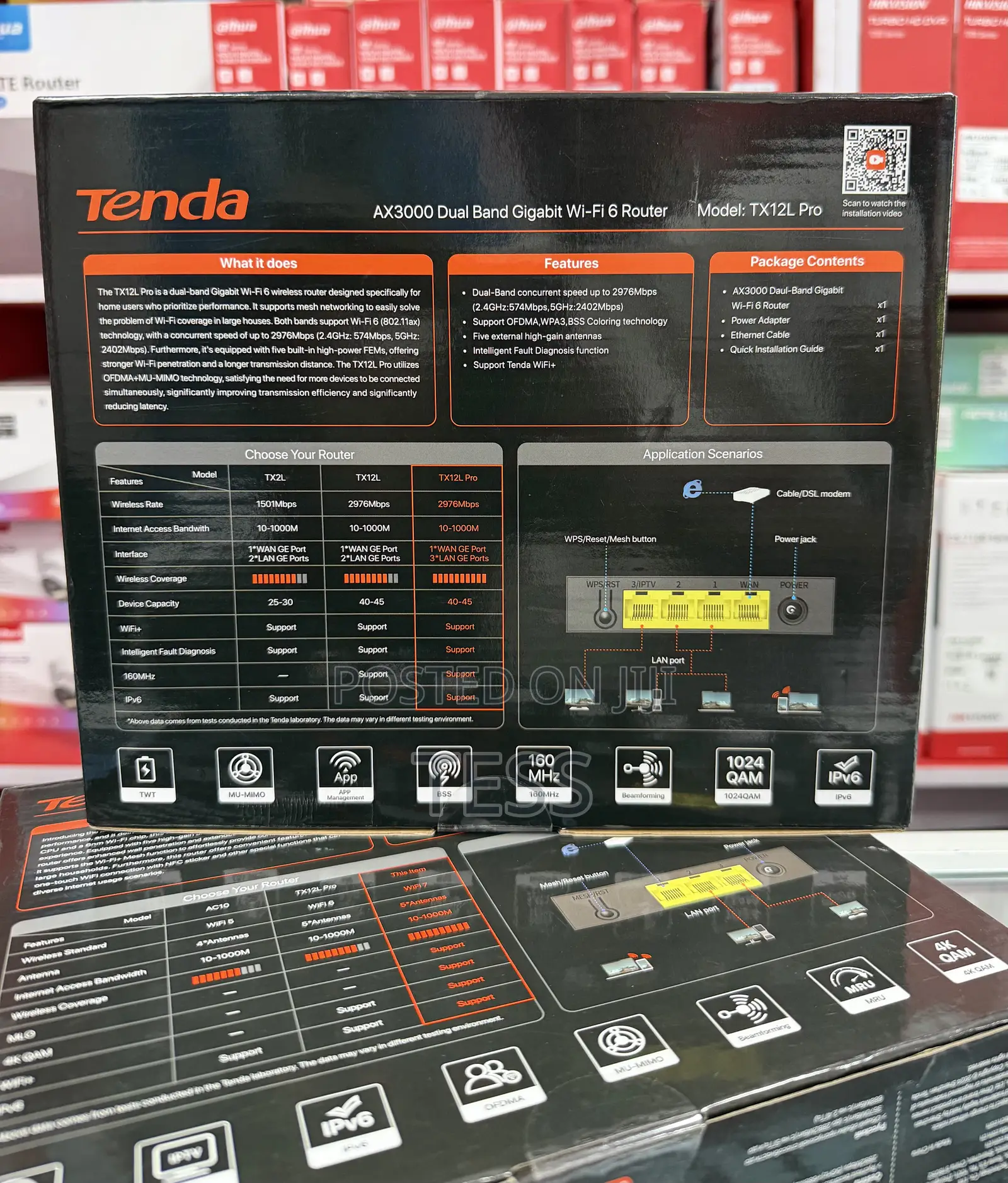 Tenda TX12L Pro AX3000 Dual-Band Gigabit Wi-Fi 6 Router