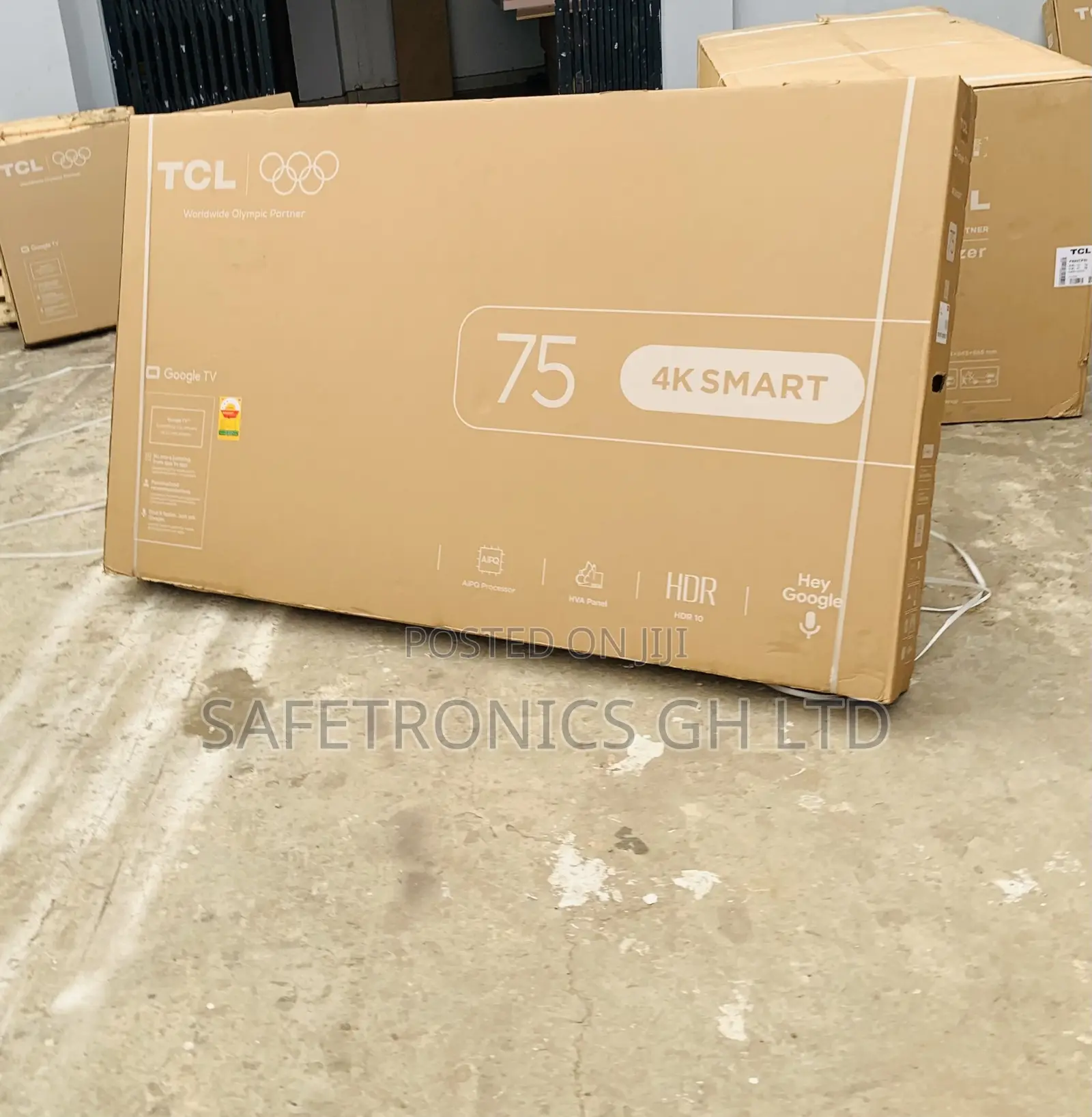 Powerful New TCL 75'' Uhd Led 75p6k Smart Android Television