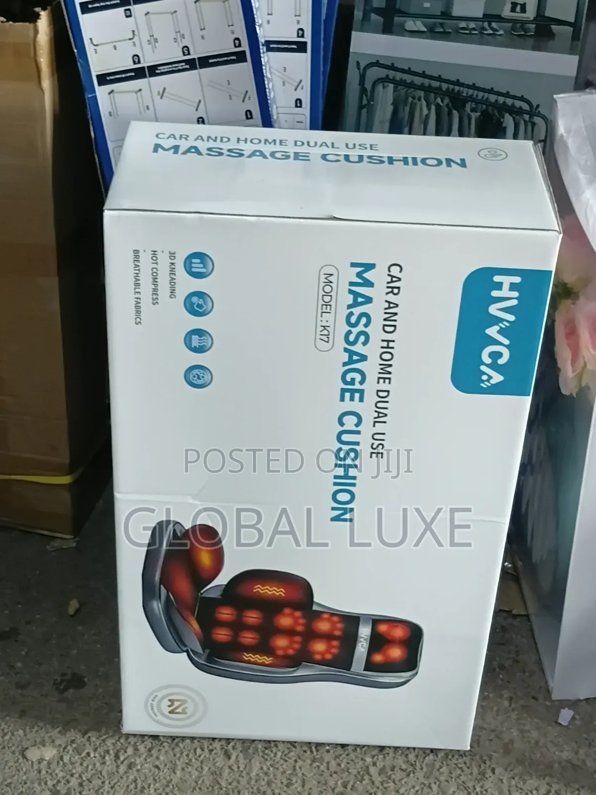 HVCA Electric Massage Cushion – Car Home Dual Use