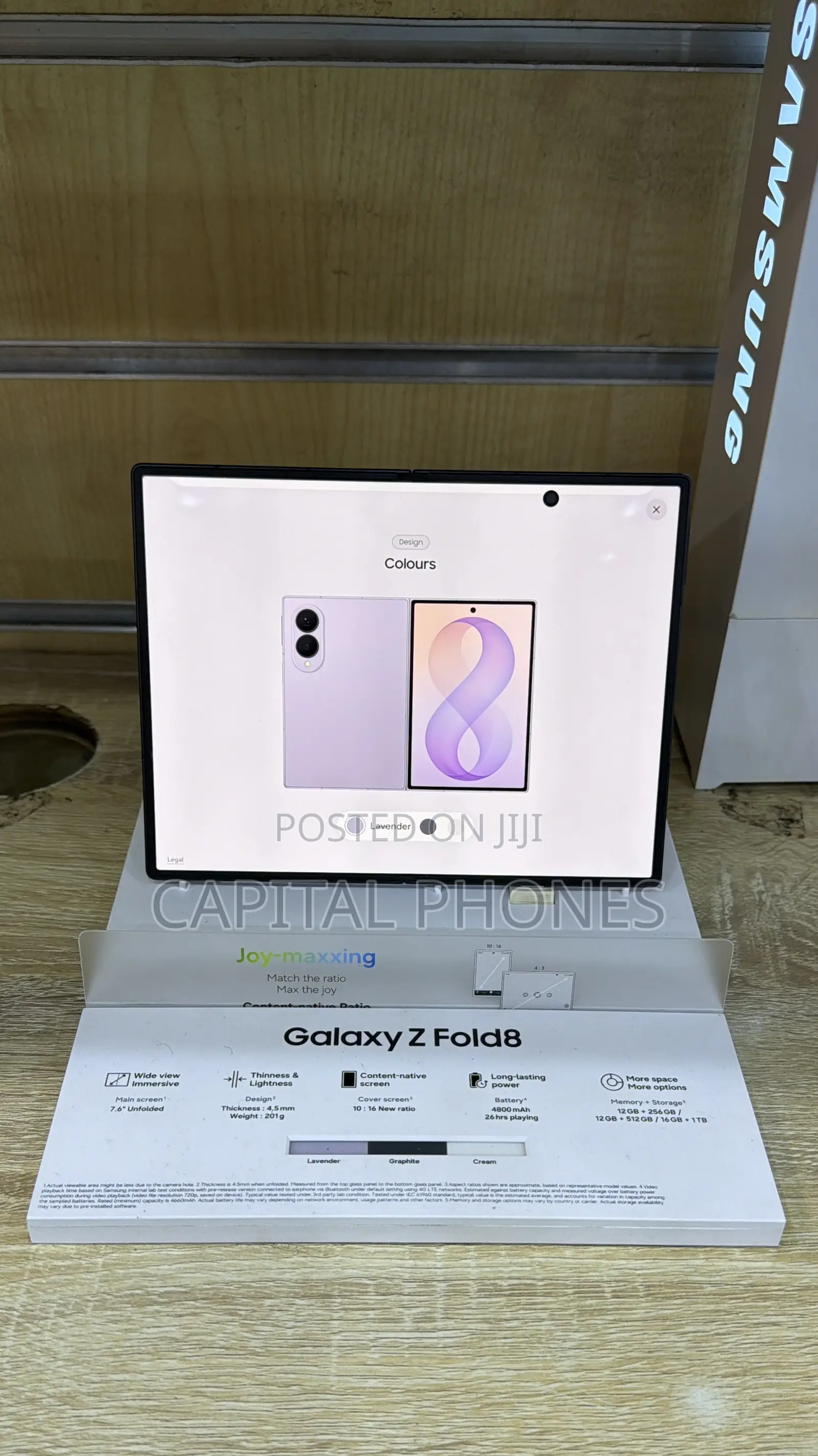 New Samsung Galaxy Z Fold8 1 TB Black
