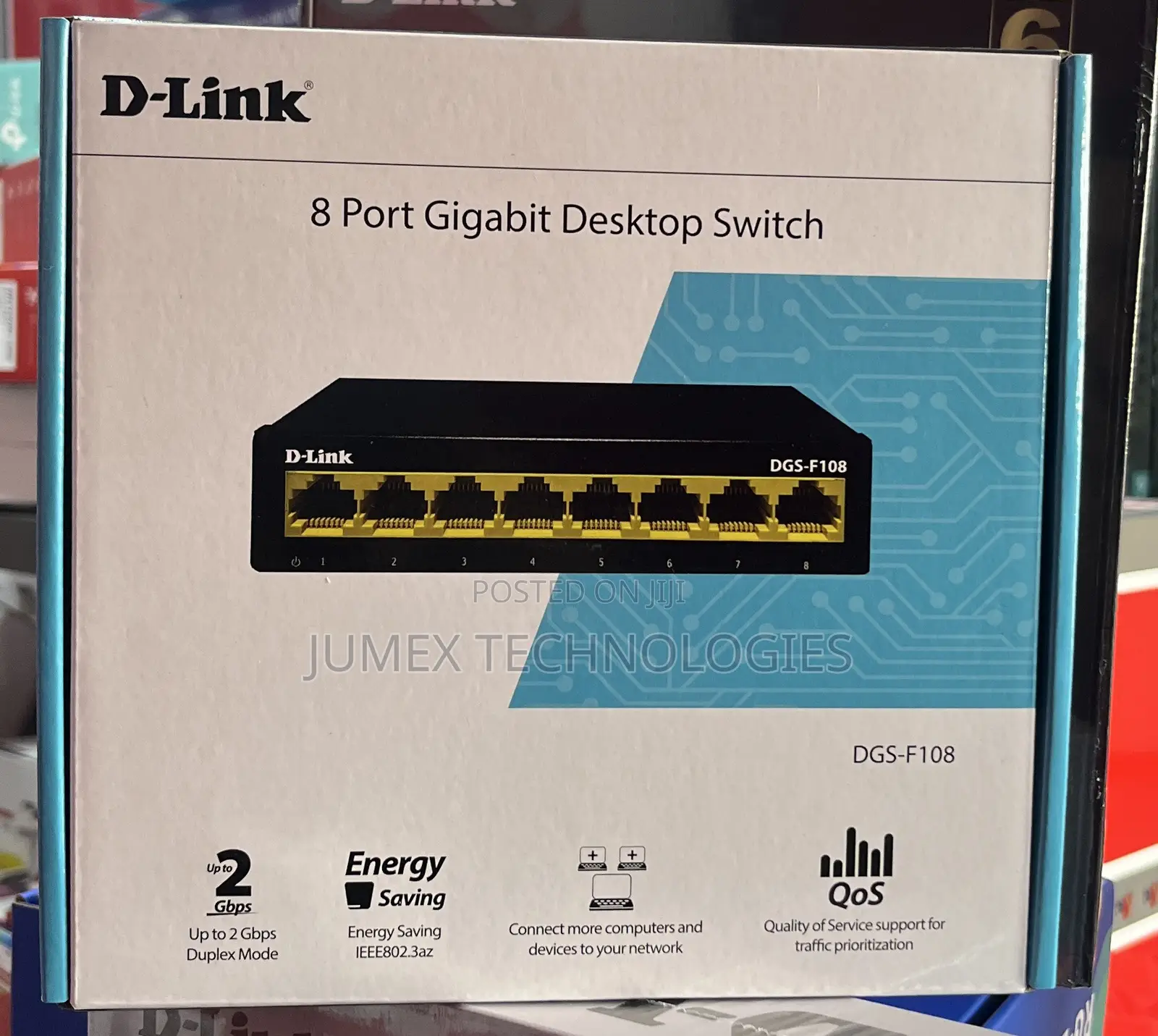 D-Link 8Port Gigabit Desktop Switch DGS-F108