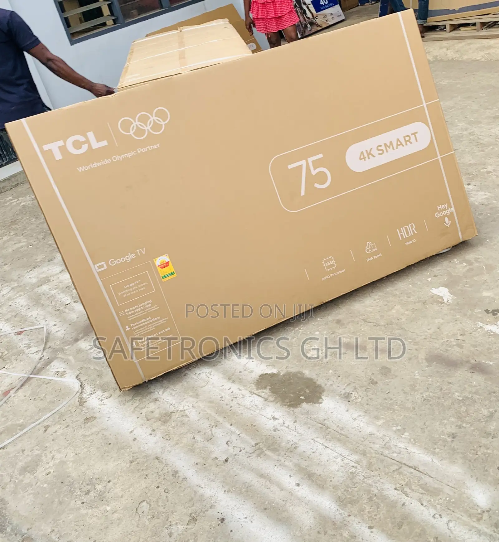 Newly in Bulky Smart LED TCL Uhd 75 Inch P635 TV