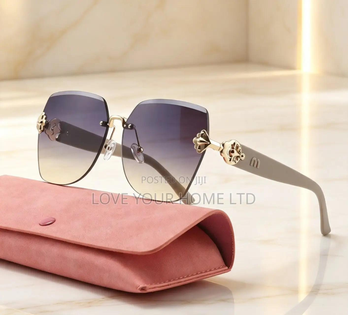 Fashion Oversized Square Sunglasses – Gradient Lens