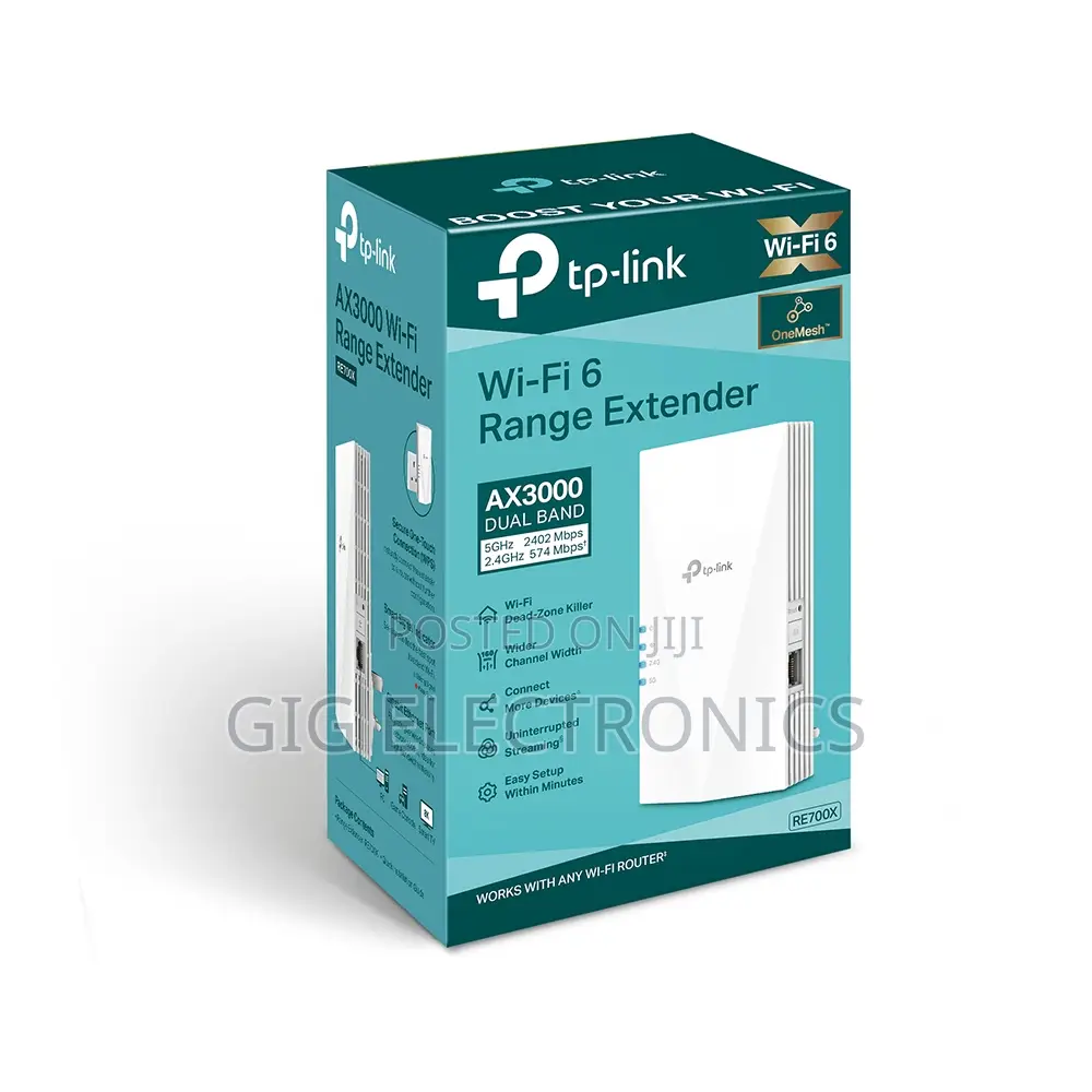 TP-Link RE700X AX3000 Wireless Dual-Band Mesh Wi-Fi Extender