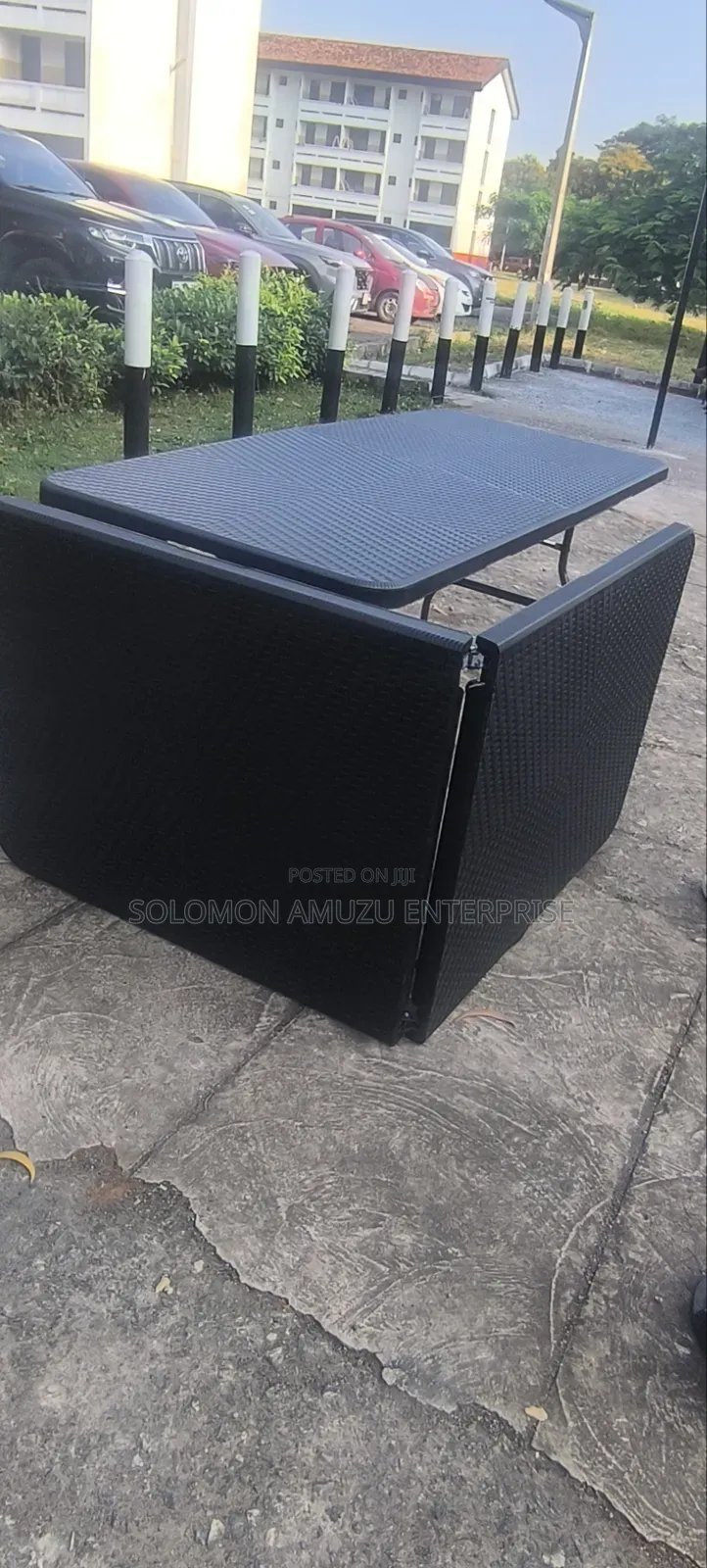 8seater Folderble Table Black