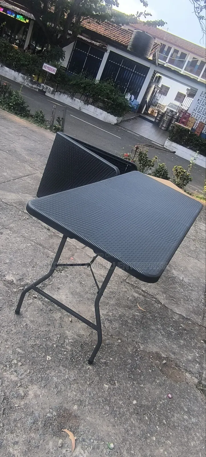 8seater Folderble Table Black