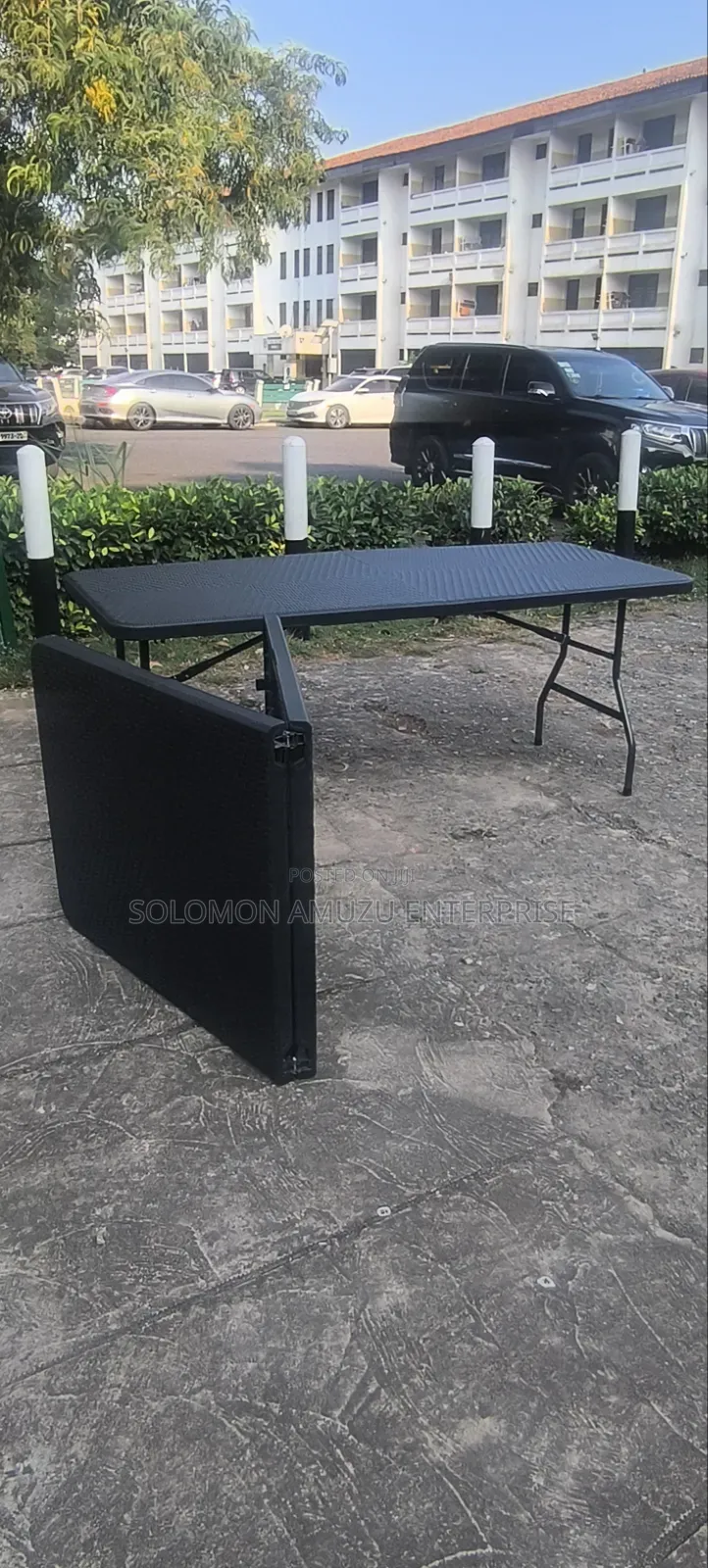 8seater Folderble Table Black