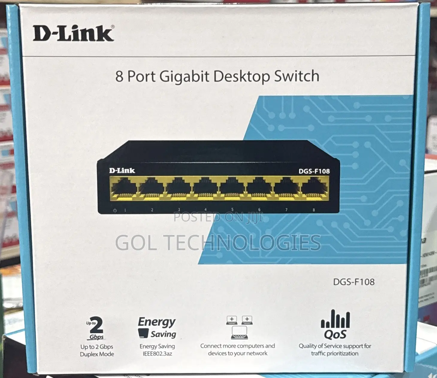 D-Link 8 Port Gigabit Desktop Switch DGS-F108