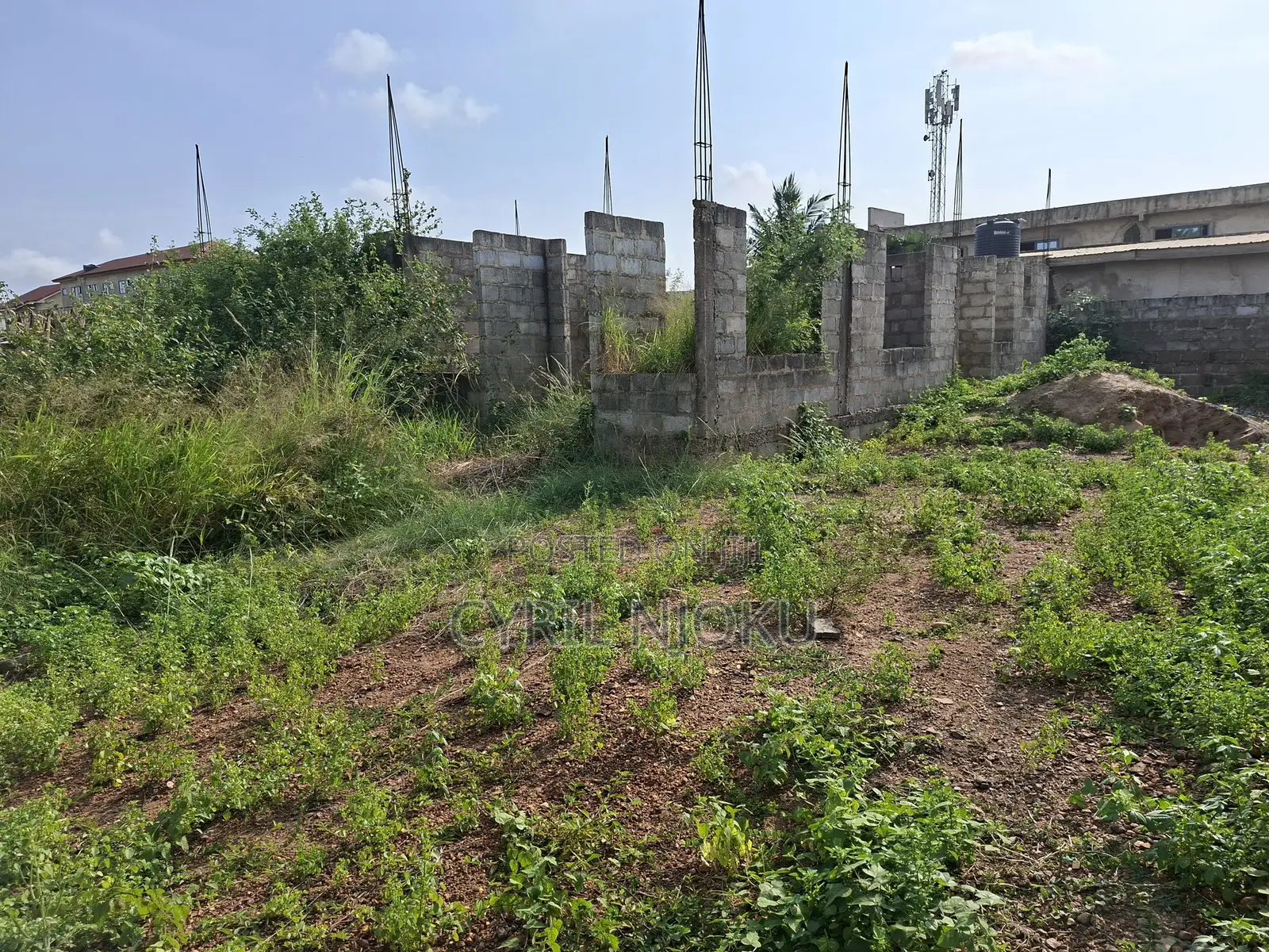 Titled Land With 3 Bedroom Uncompleted Storey for Sale in Madina