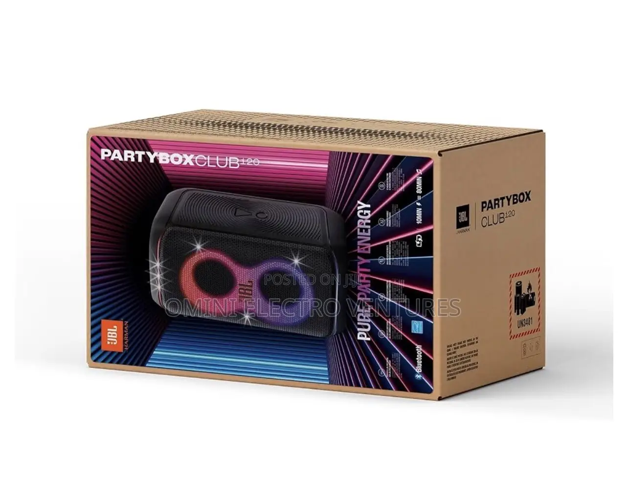 Immersive JBL PARTYBOX 120 With Mic