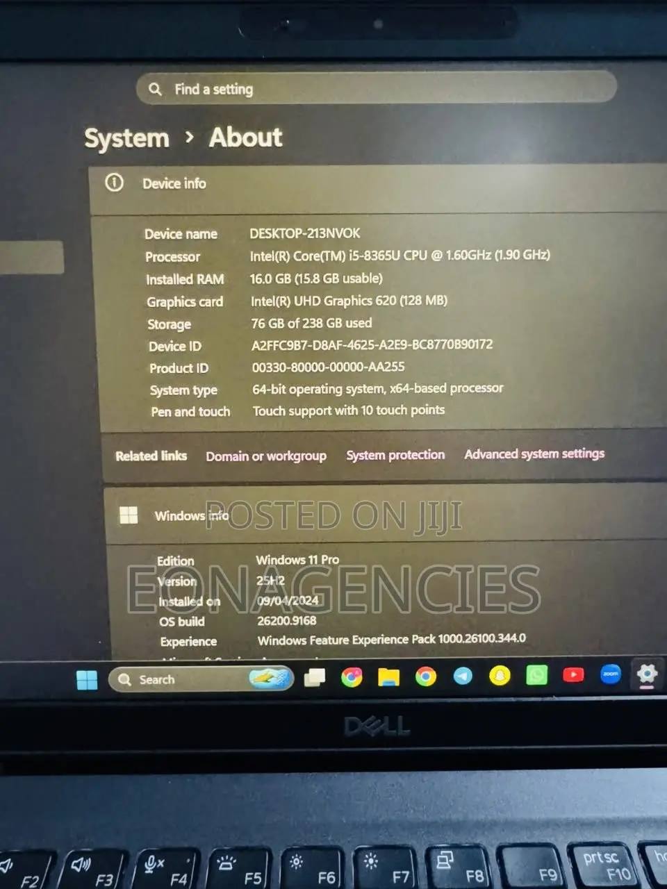 Laptop Dell Latitude 5400 16GB Intel Core i5 SSD 256GB