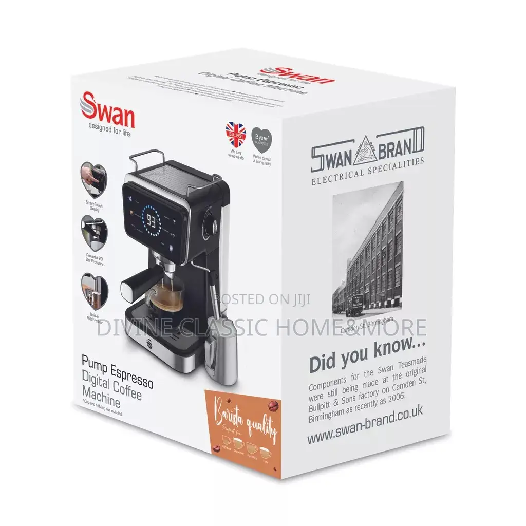 Swan Pump Espresso Digital Coffee Machine