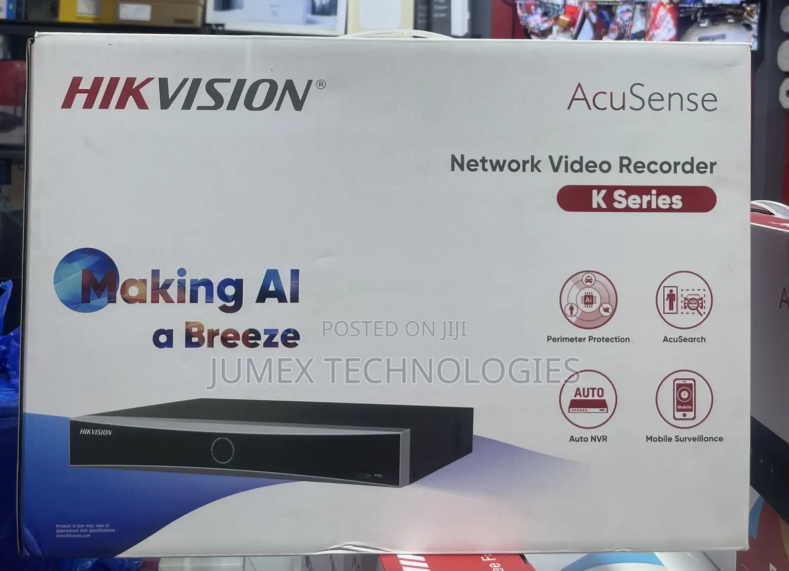 Hikvision Acusense 16ch Non Poe NVR Ds-7616nxi- K-Series