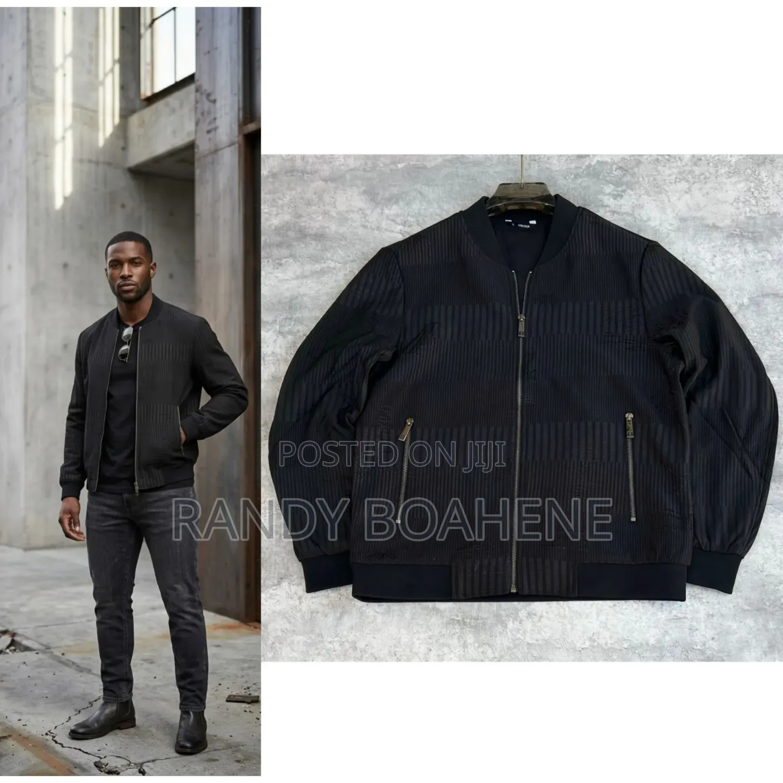 Boulevard Suede Monogram Bomber