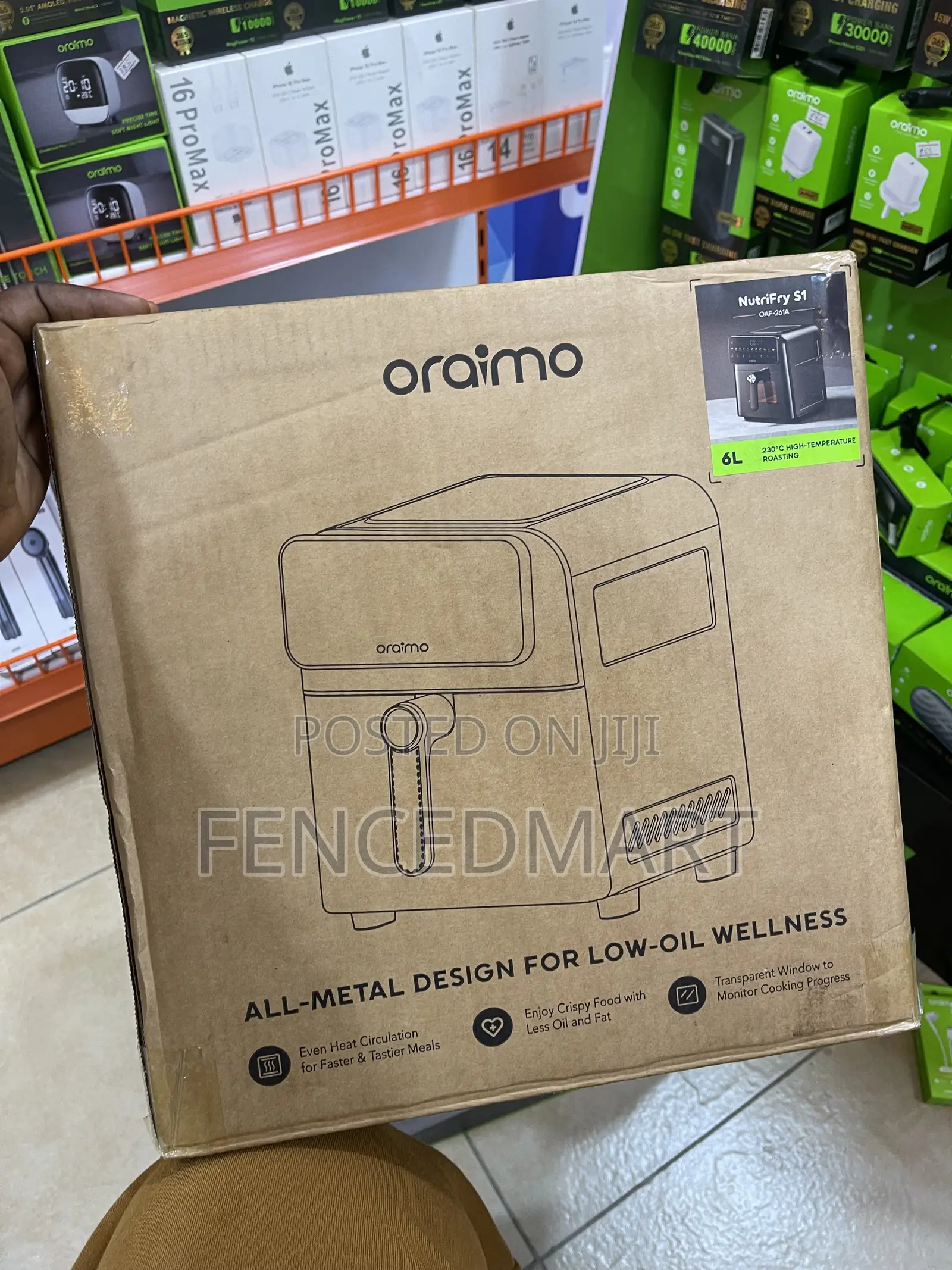 Oraimo NutriFry S1 Air Fryer – 6L