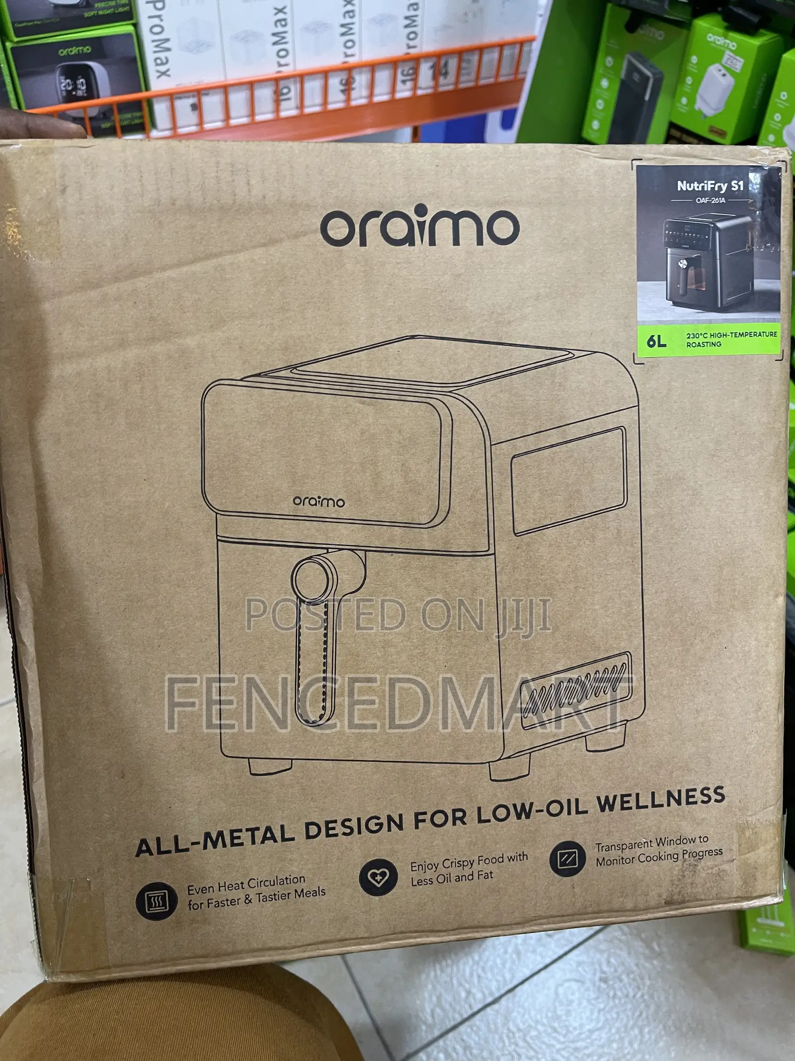 Oraimo NutriFry S1 Air Fryer – 6L