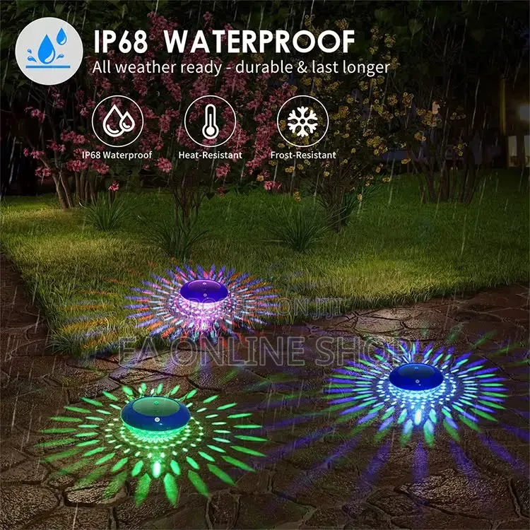 Solar Waterproof Multicolored Swimming Pool Light. 7 Different Colours