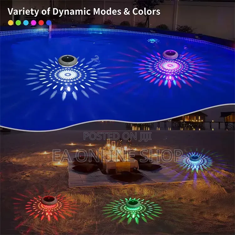 Solar Waterproof Multicolored Swimming Pool Light. 7 Different Colours