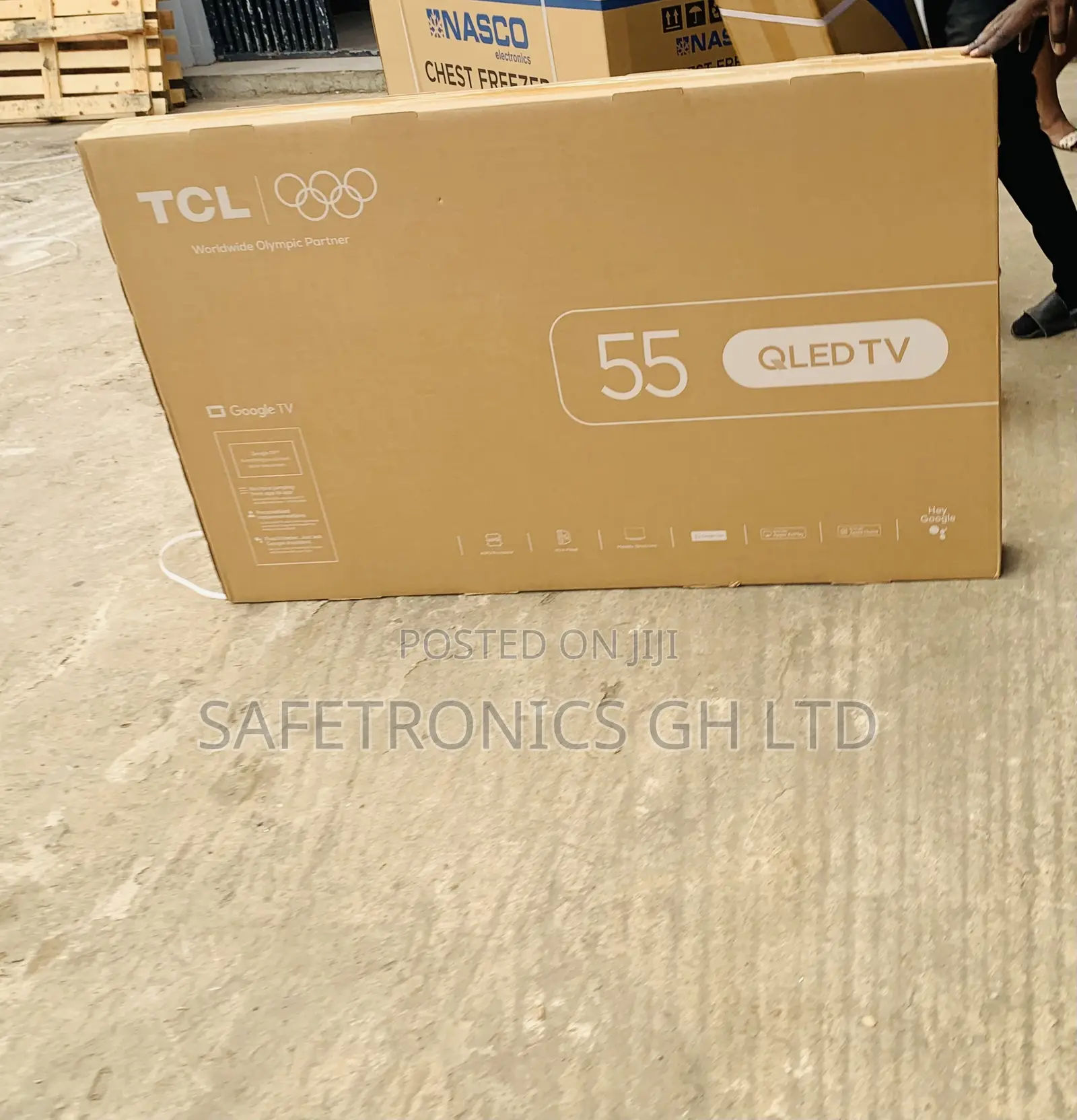 Sleek and Affordable TCL 55′′ QLED Smart Google TV 55C645