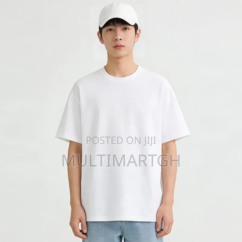 Men's Heavyweight 400g White Cotton T-Shirt