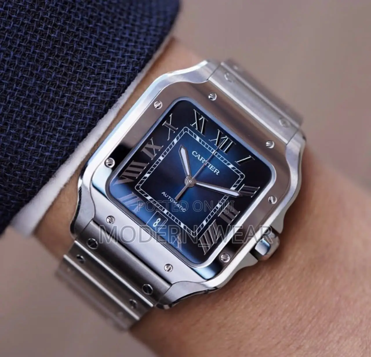 Cartier Santos Blue