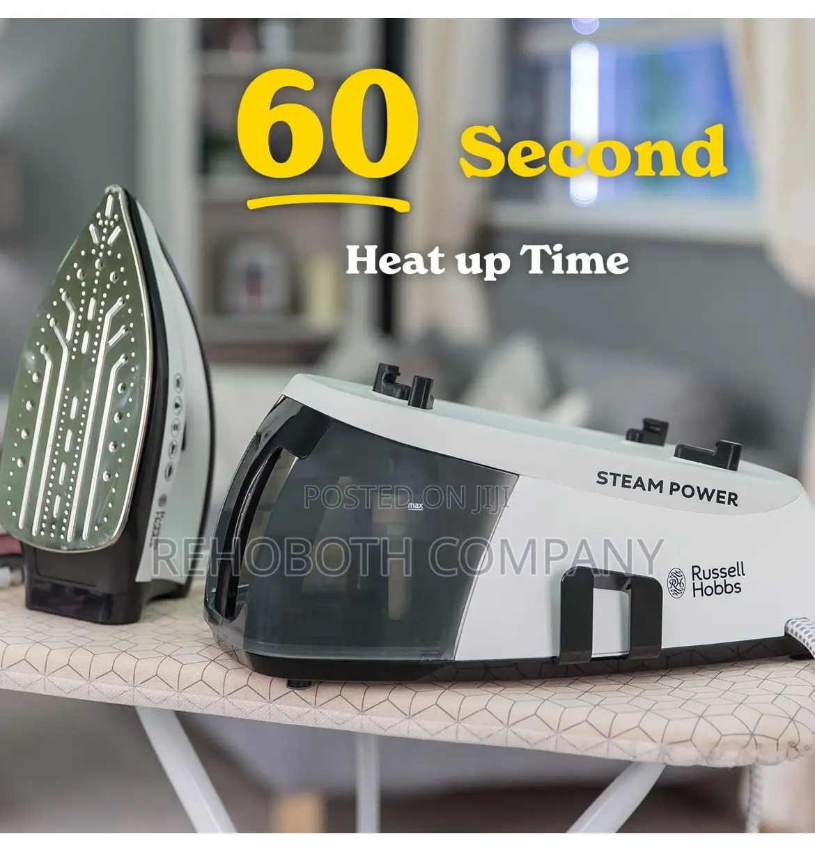 Russell Hobbs Steam Generator Iron, 2400W, Black and White