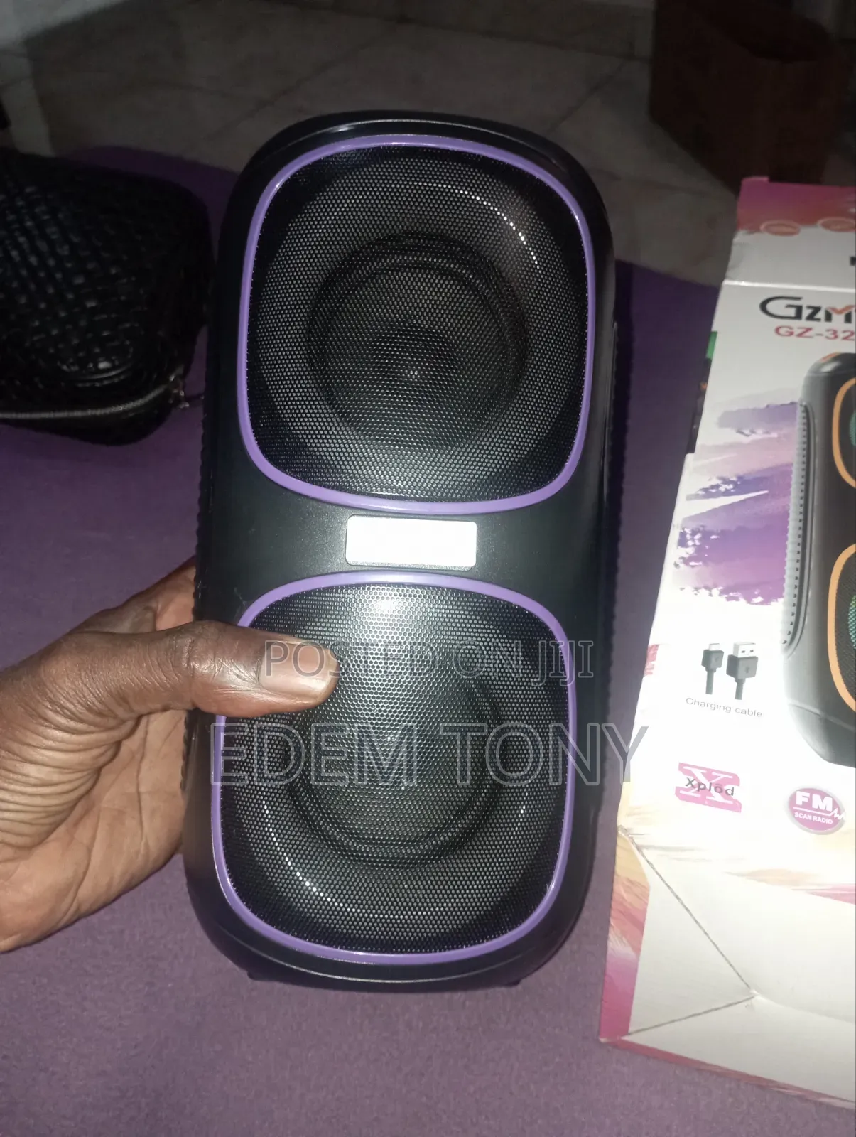 GZMIN GZ-320 Portable Wireless Dual-Speaker Party Box With RGB LED