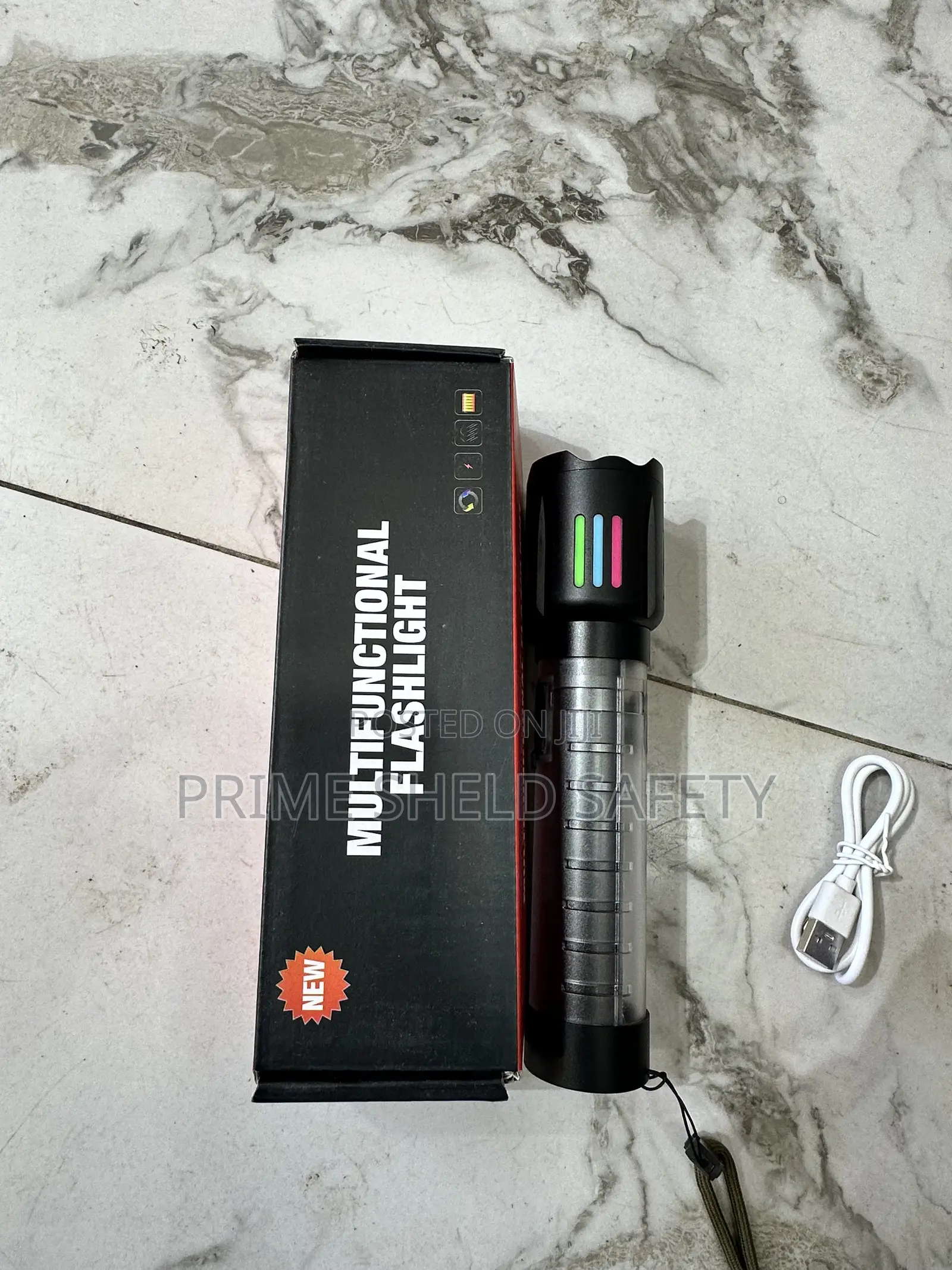 Multifunctional Rechargeable LED Flashlight