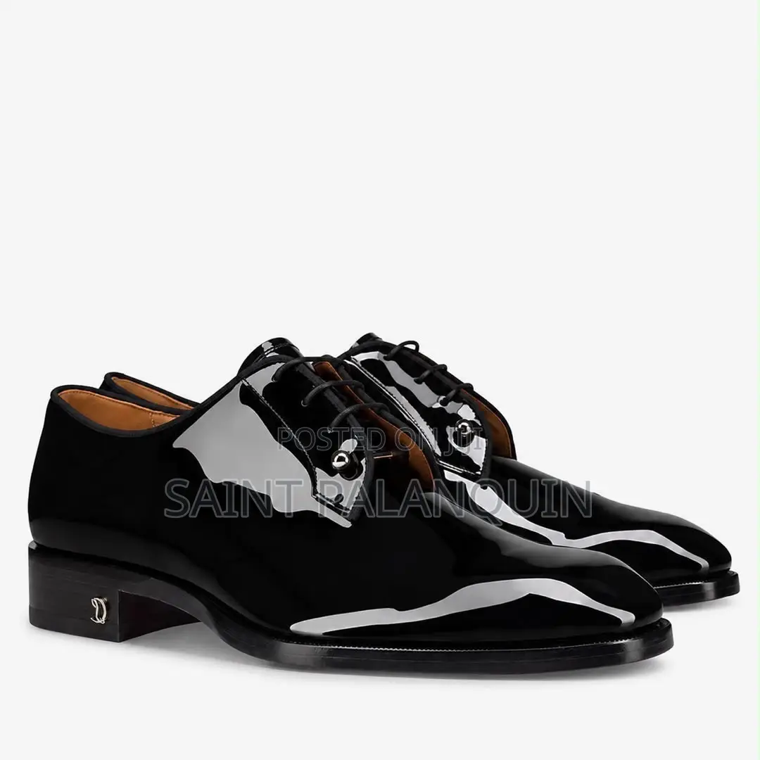 Pair of Christian Louboutin Chambeliss Patent Calfskin Oxford