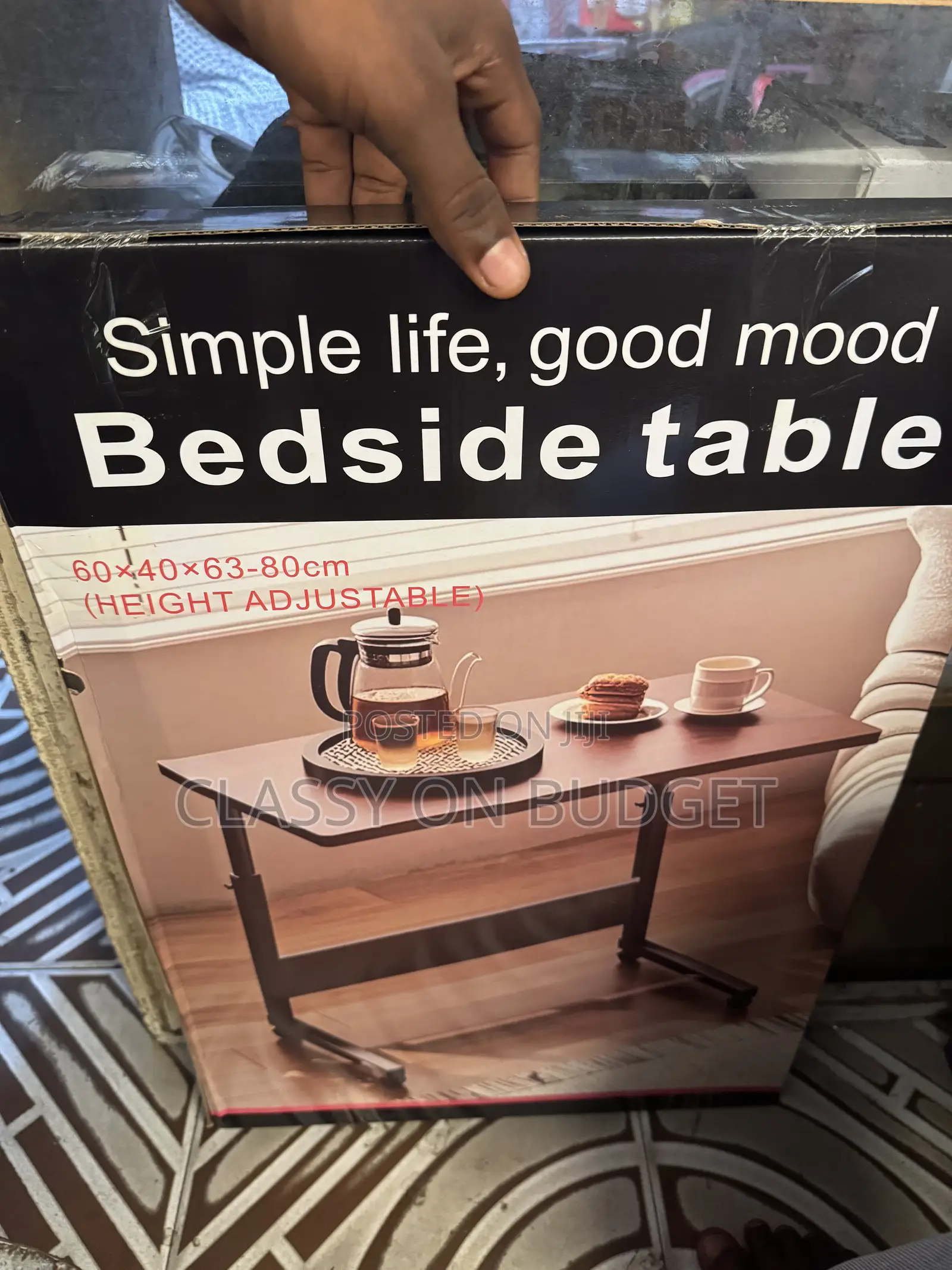 Adjustable Laptop Table With Wheels/ Study Table/ Desk