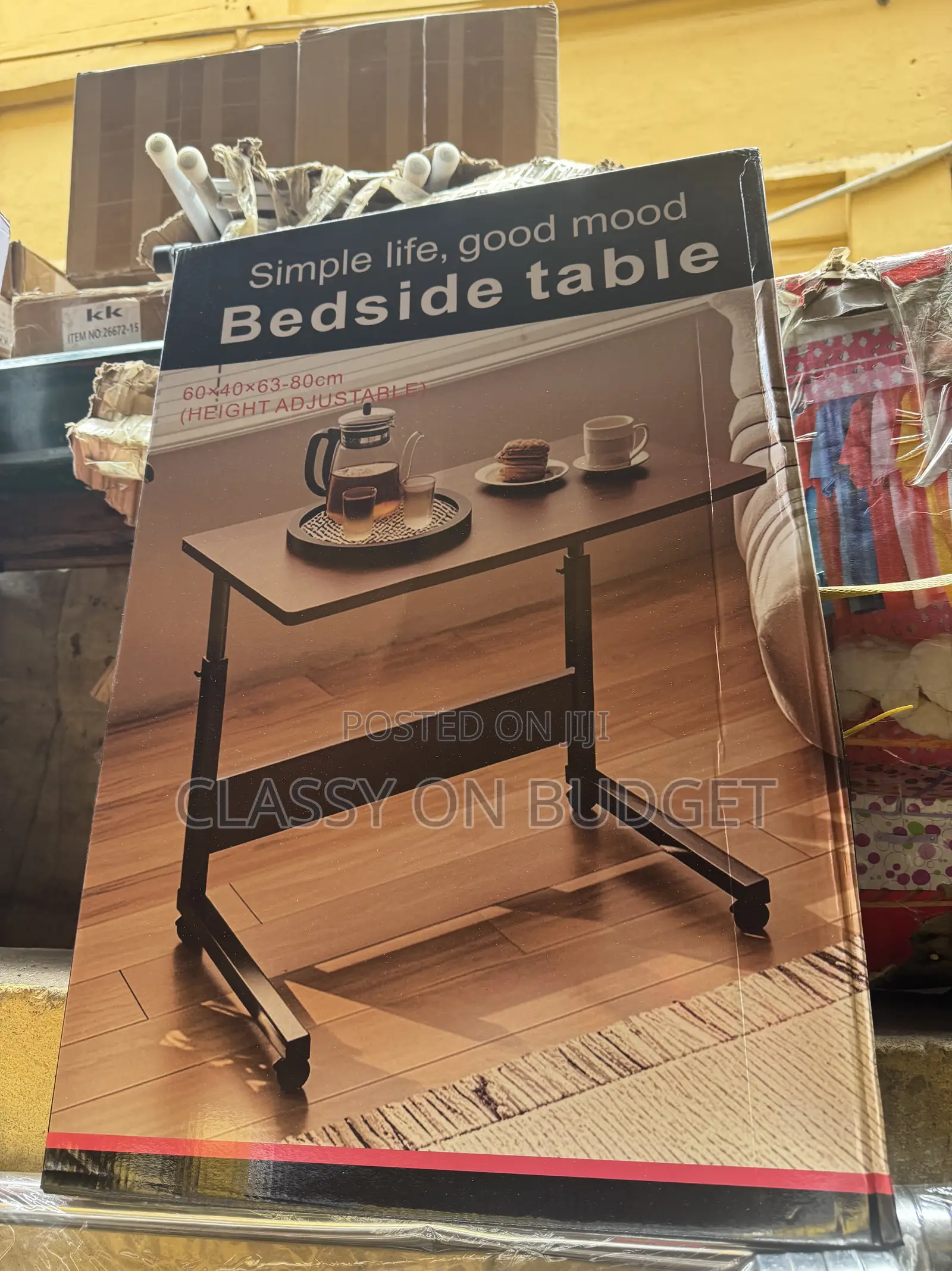 Adjustable Laptop Table With Wheels/ Study Table/ Desk