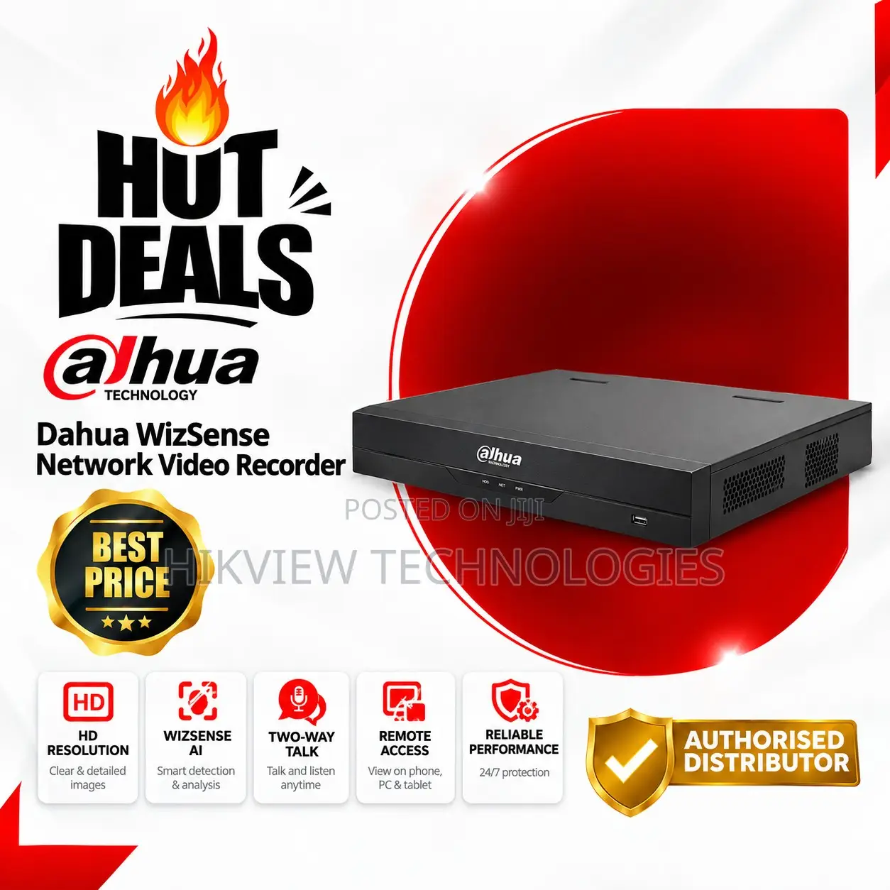 Dahua Nvr5464-16p-Ei 64ch 4hdd 1.5u Network Video Recorder