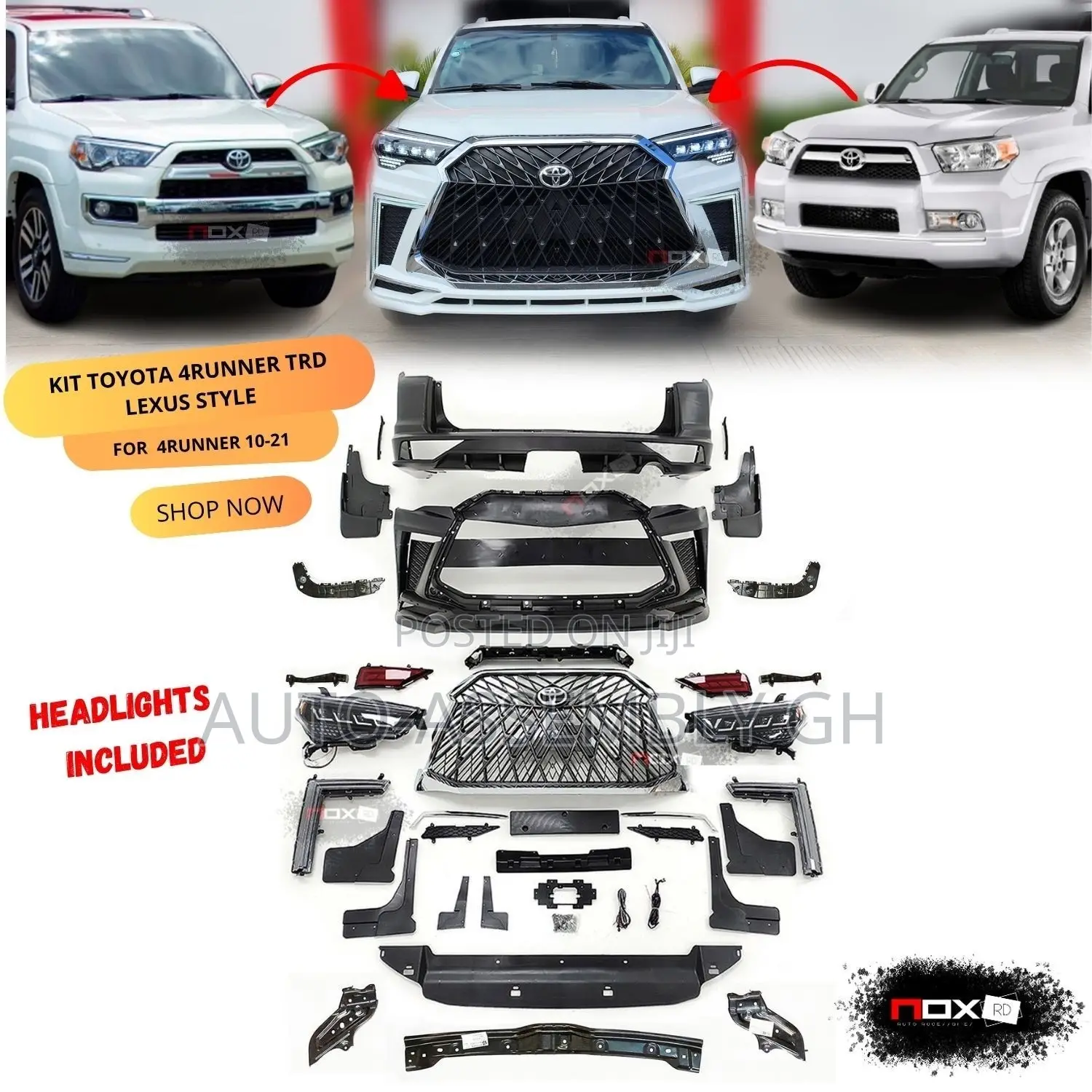 Toyota 4-Runner 2010,2014,2015, Upgrade to 2020-2022 Body Kit