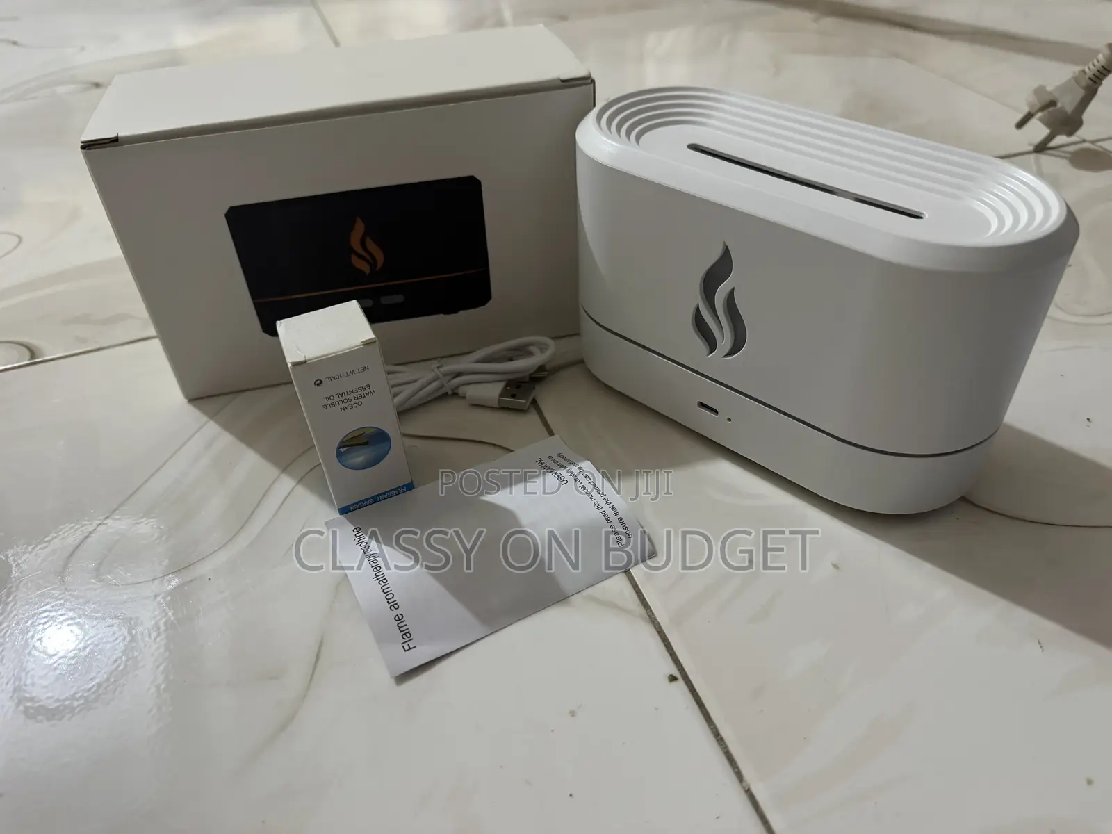 Flame Aromatherapy Device/Diffuser/ Humidifier With Free Fragrance