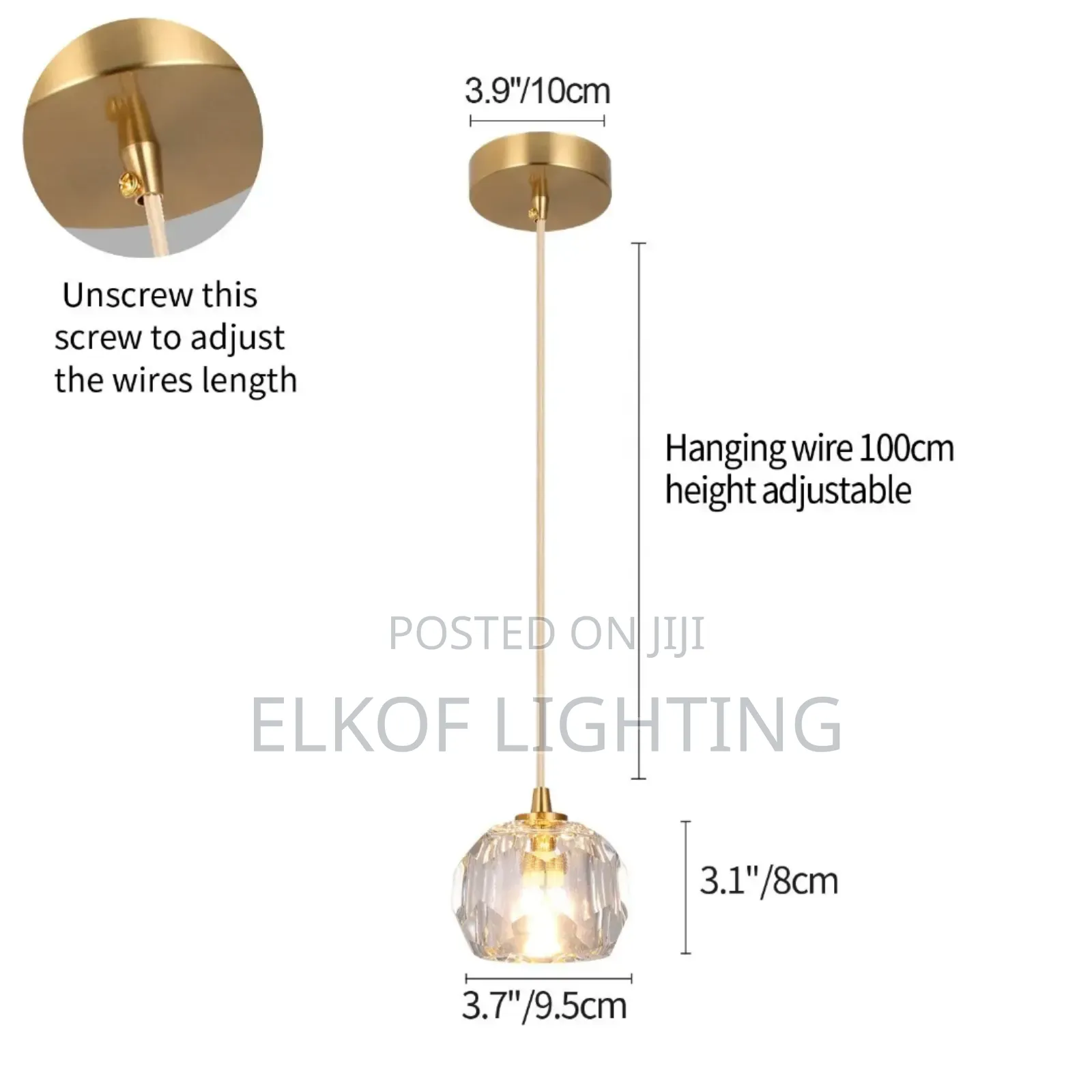 Nordic Crystal Pendand Hanging Ceiling Light