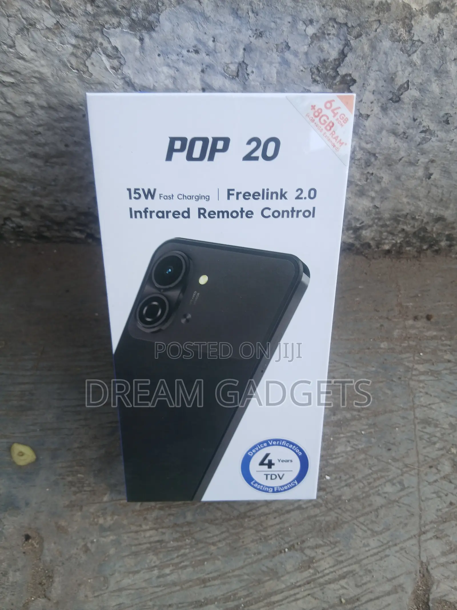 New Tecno Pop 20 64 GB Black