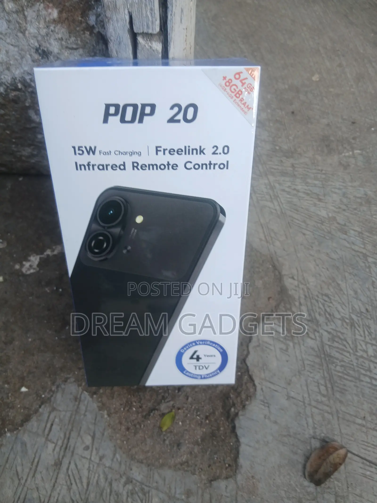 New Tecno Pop 20 64 GB Black