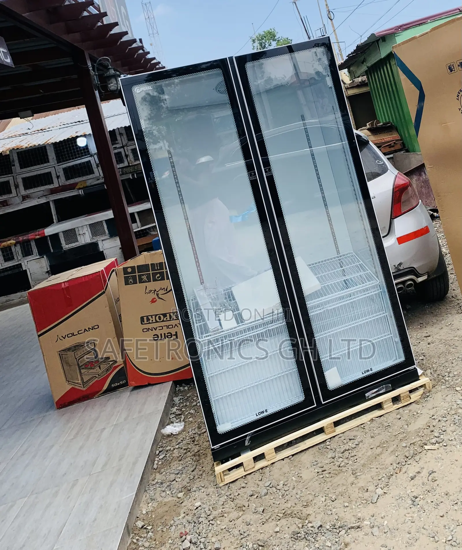 Super Good 2 Doors 690 Liters Pearl Glass Display Fridge