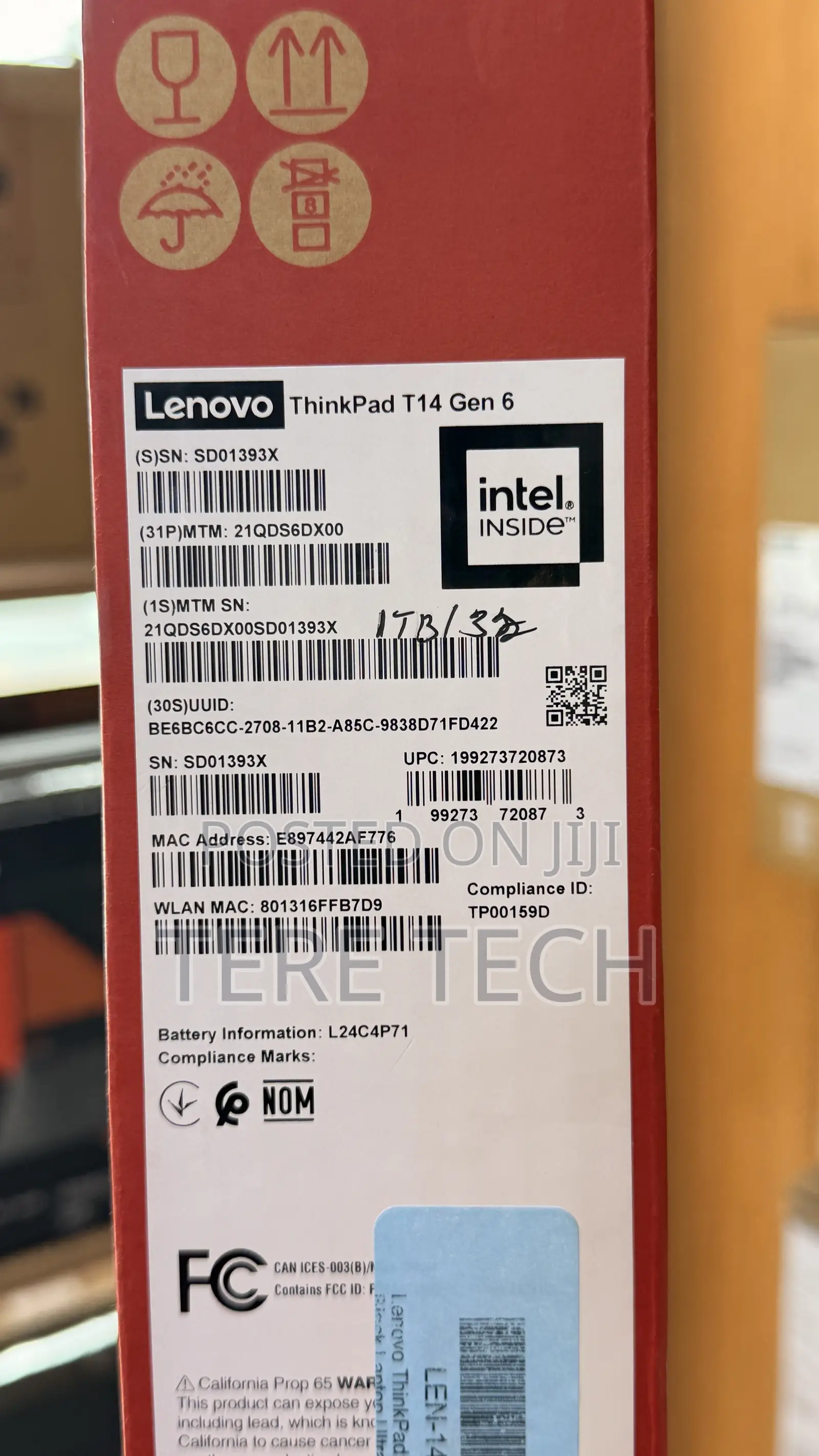 New Laptop Lenovo 32GB Intel Core Ultra 7 SSD 1T
