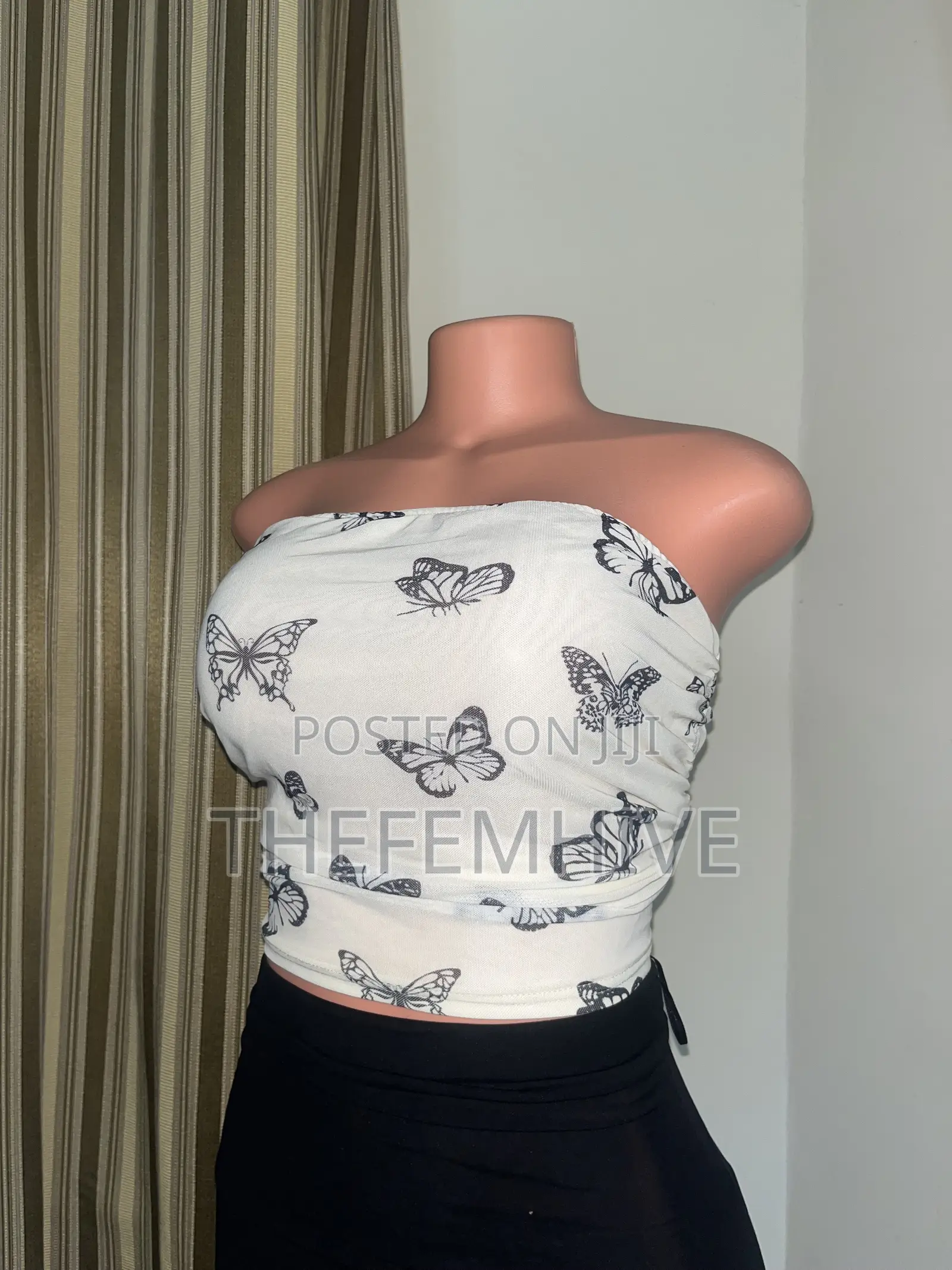 Butterfly Printed Tube Top