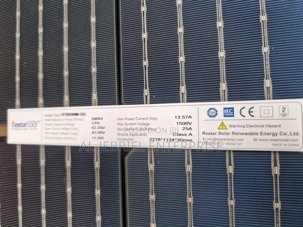 Solar Panel 590w Dual Face