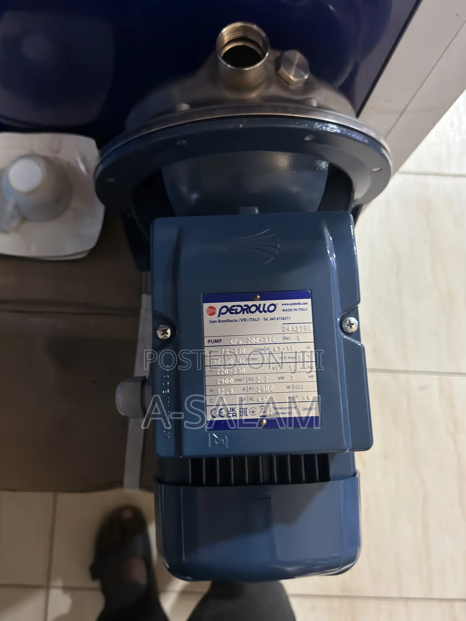 PEDROLLO 3HP Surface Water Pump