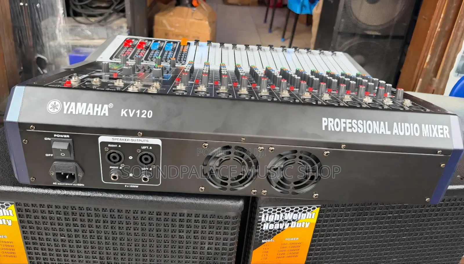Electro-Voice Half-Range Speakers With 12channel Powered Mixer