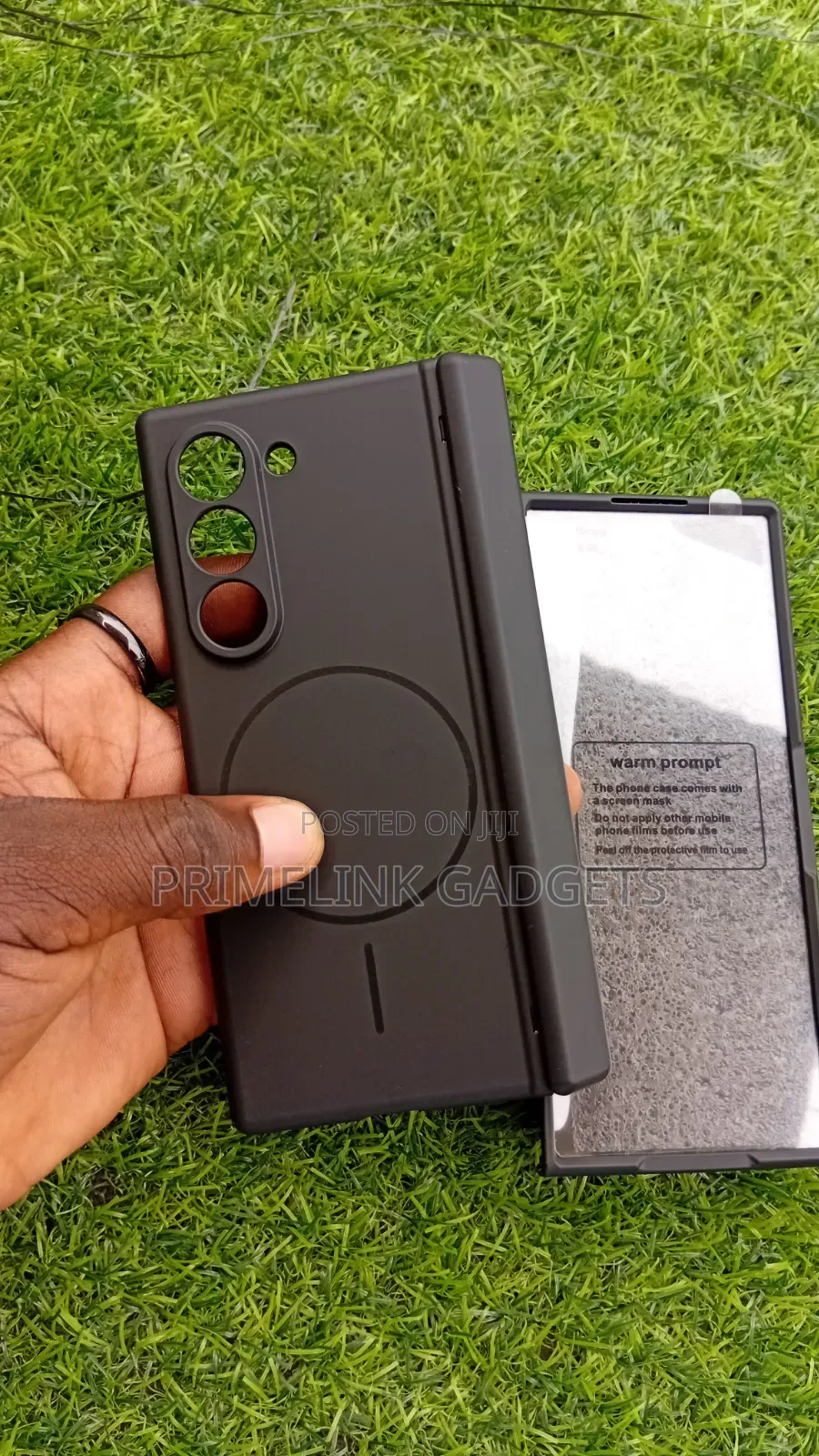 Samsung Galaxy Z Fold 6 Matte Anti-Fingerprint Case With Protector.