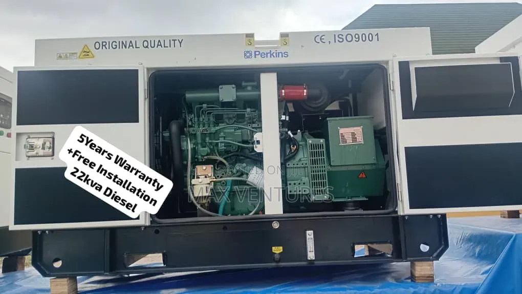 Heavy Duty Perkins 22kVA Diesel Generator Available 22kVA