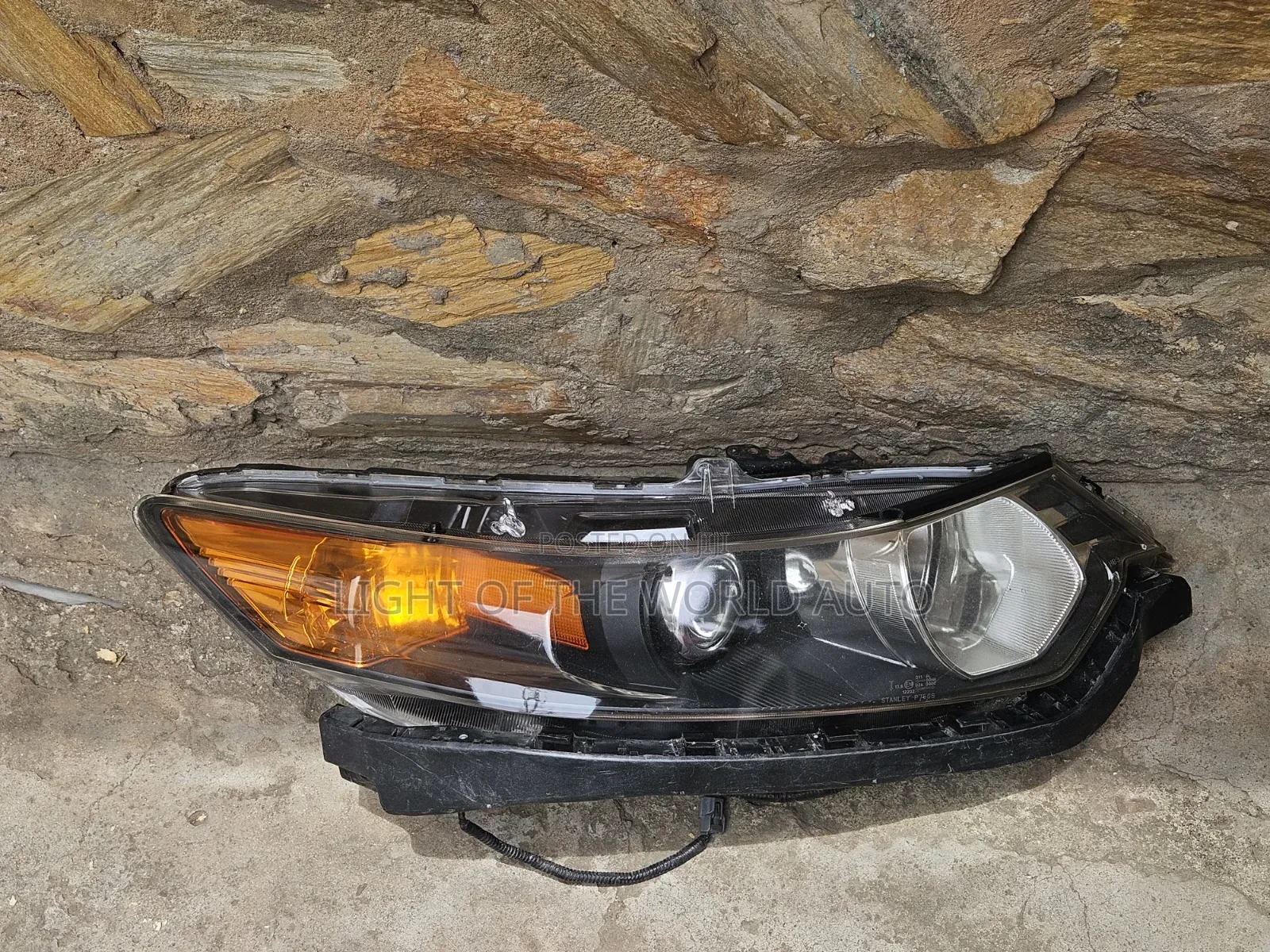 Acura TSX Headlight 2014 Right Side