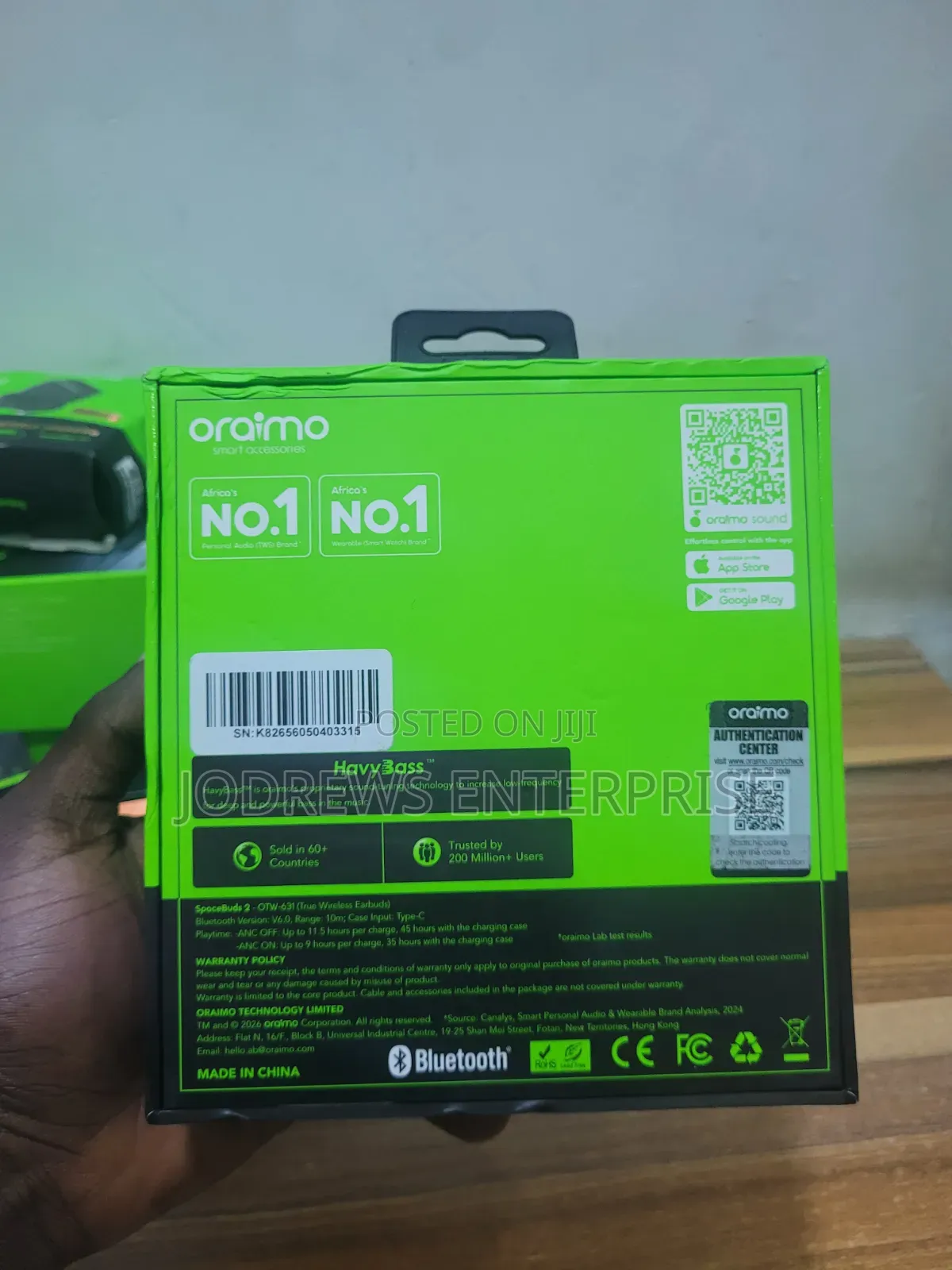 Oraimo SpaceBuds 2 AI Smart 45hrs Playtime True Wireless Earbuds