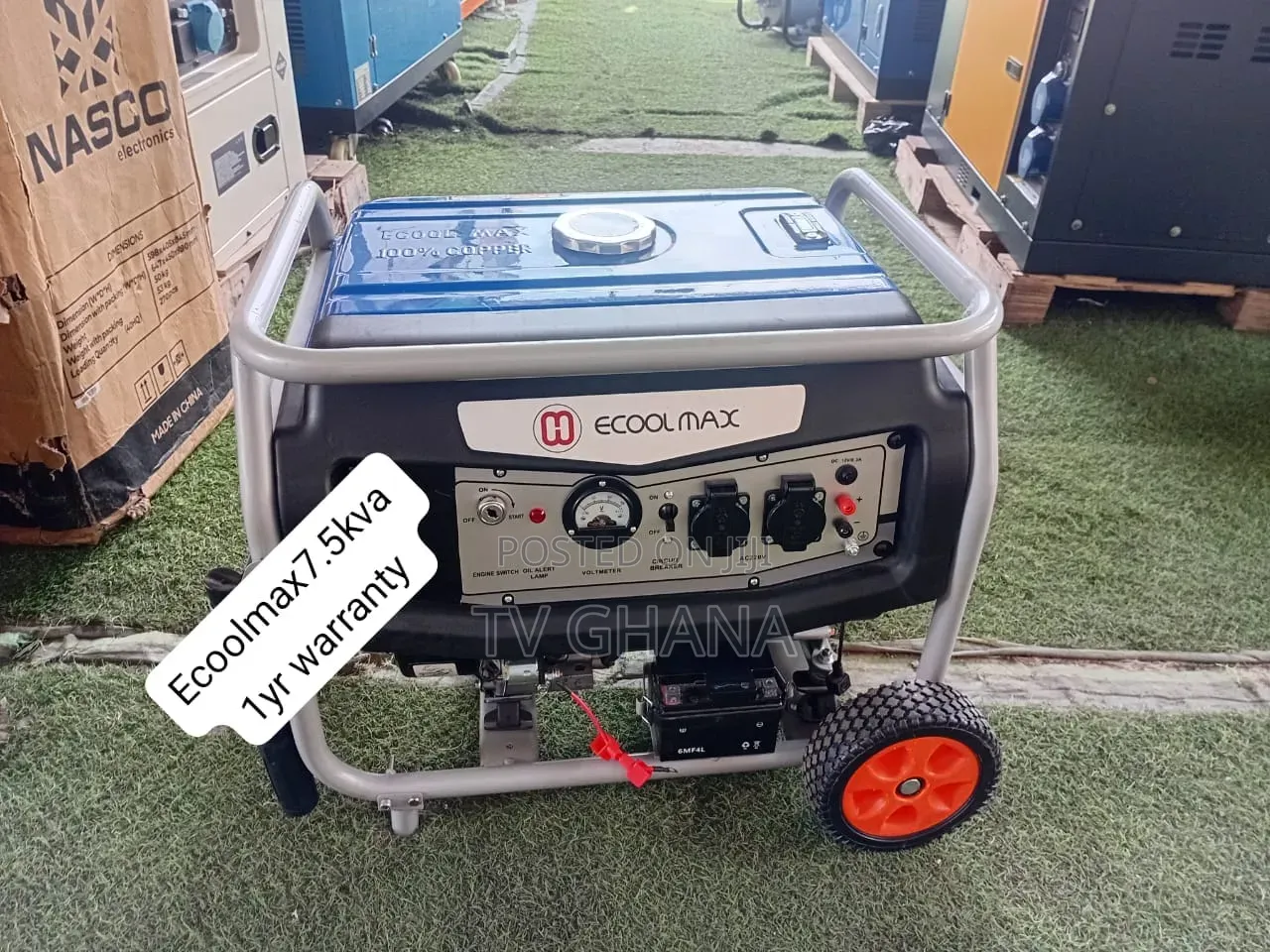 Strong Ecoolmax 7.5KVA Gasoline Generator – Reliable Power When 7.5kva