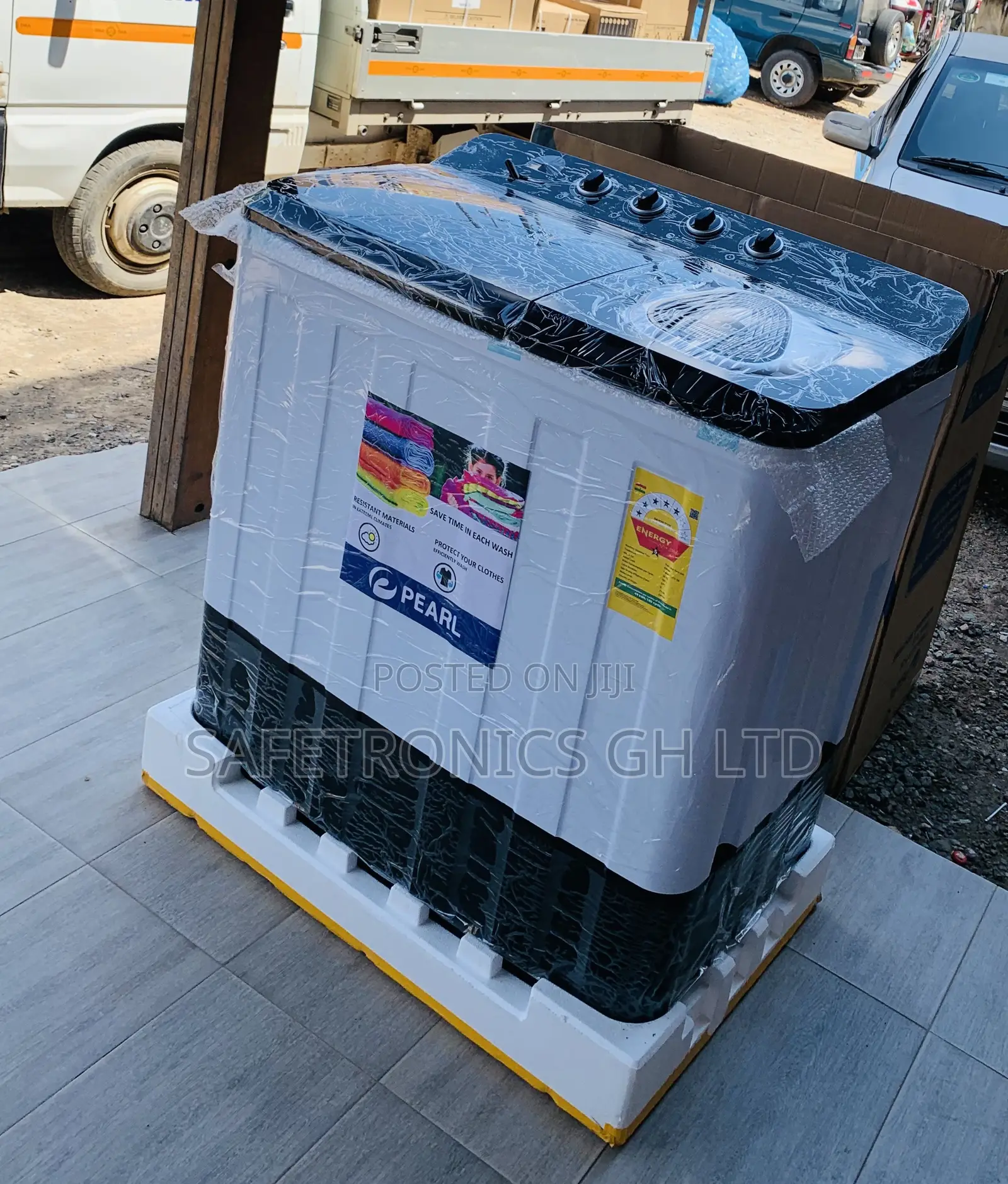 Grab Premium White 18kg TopLoad Pearl Twintub WashingMachine